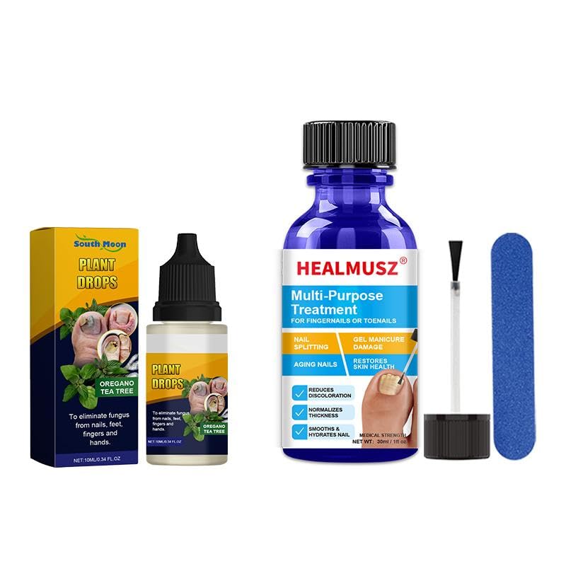 South Moon Plant Drops & Multi-Purpose Nail Treatment - 2 oz Natural Cuticle Oil for Dry Hands, Nail Growth & Hydration | Perfect for Manicures, Pedicures & At-Home Nail Care