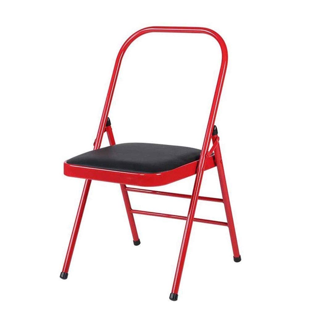 Modern Leather Cushion Office Chair - Ergonomic Folding Computer Desk Chair for Home, Student & Meeting Use | Comfortable Workstation Seating for Small Spaces & Home Offices