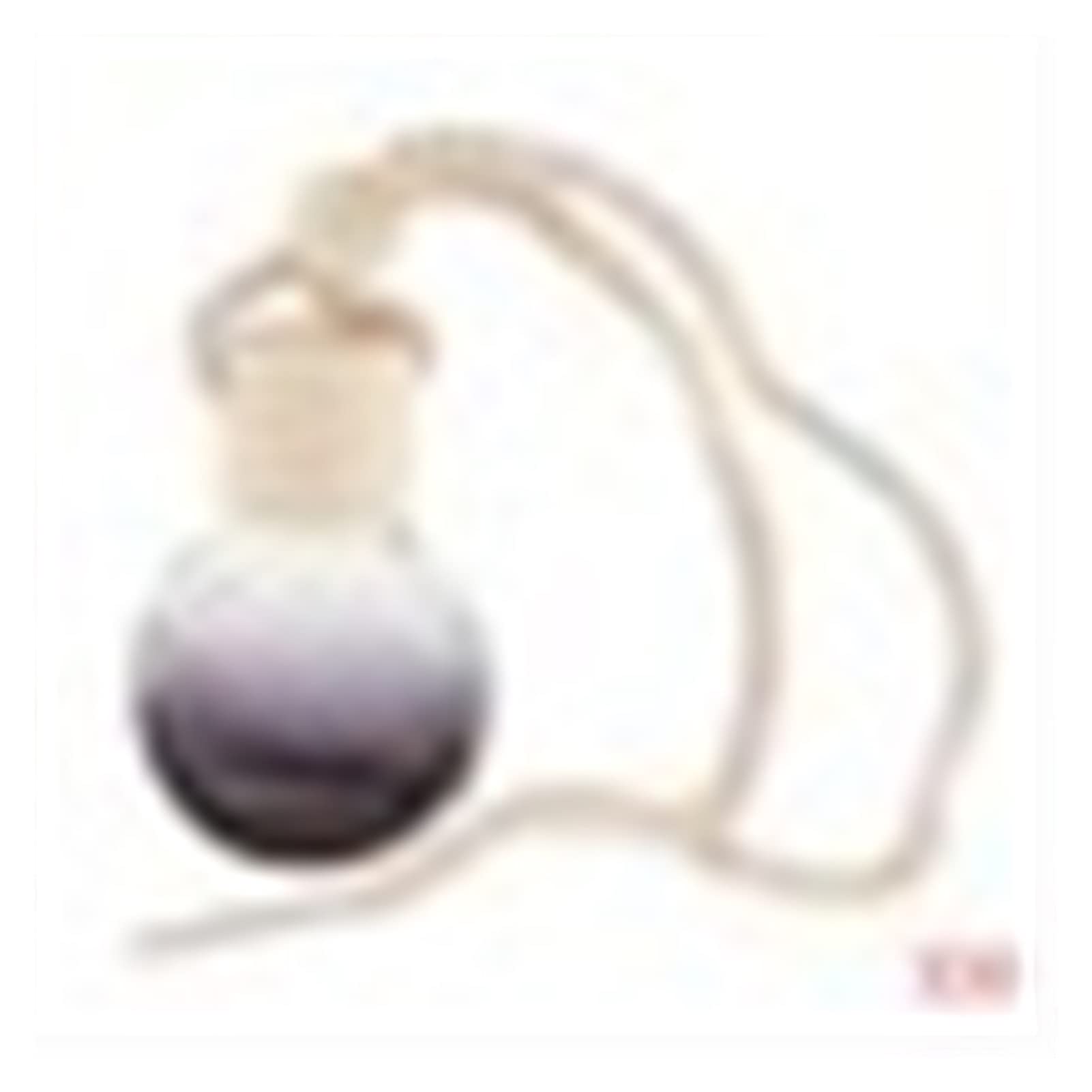 MLCX 50pcs 10ml Glass Car Fragrance Diffuser - Essential Oil Air Freshener Hanging Pendant for Car, Home & Office | Aromatherapy Decor & Odor Eliminator (Round Style)