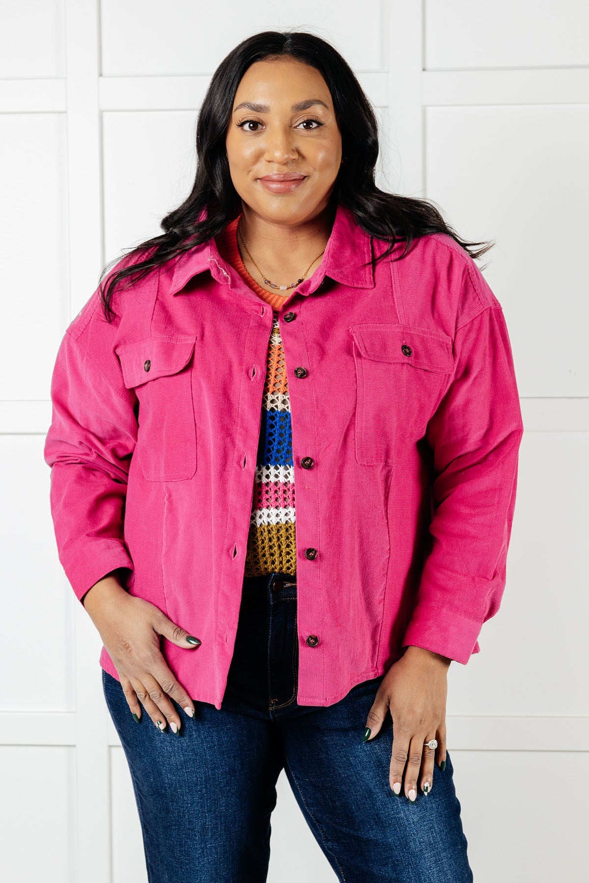 Stylish Pink Jacket for Women - Trendy Lightweight Outerwear for Spring & Fall - Perfect for Casual Outings, Travel & Layering