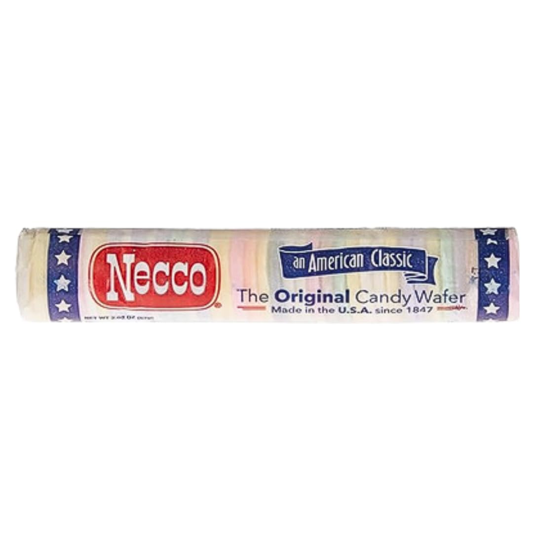 Necco Wafers Candy 8-Pack Bulk (4 Assorted Flavor Rolls + 4 Chocolate Rolls) - Perfect for Halloween Treats, Party Favors & Office Snacks