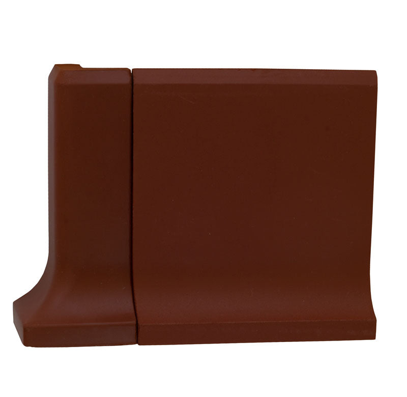 10x10 cm Red Granite Floor Skirting Corner Tile by Winckelmans - Perfect for Bathroom, Kitchen & Basement Flooring