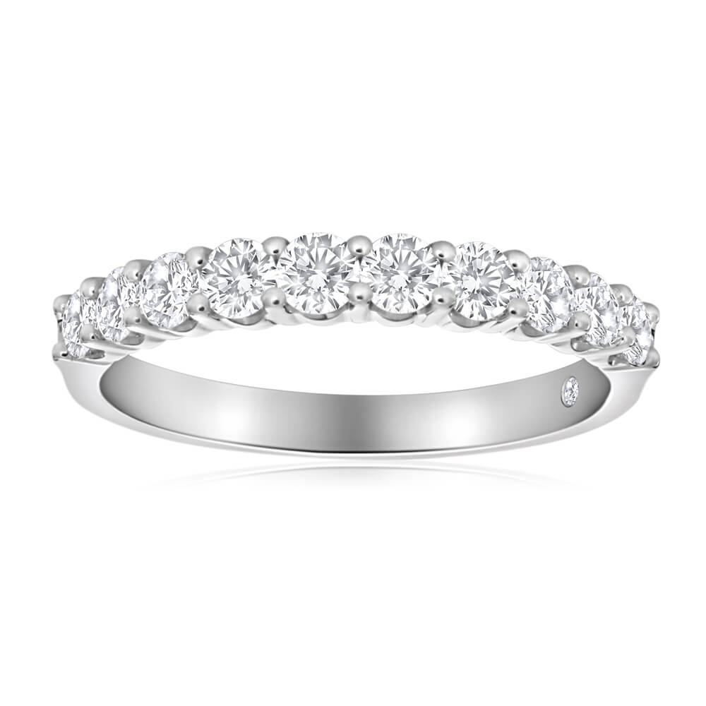 1 Carat Flawless Cut Diamond Claw Set 18K White Gold Engagement Ring - Perfect for Proposals, Anniversaries & Special Occasions