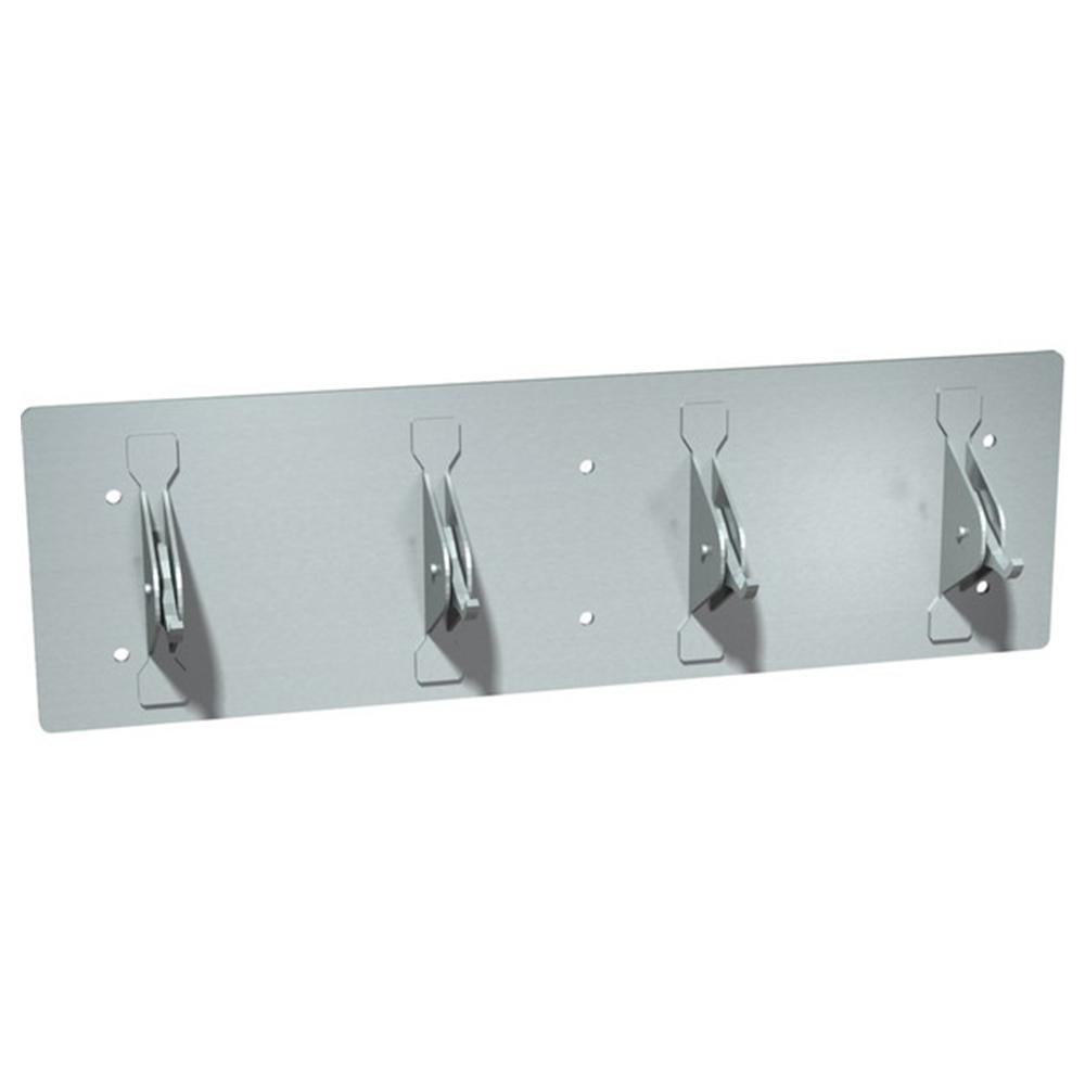 ASI 127 Satin Front Mounted Clothes Hook - 4 Pack for Closet, Bathroom, and Bedroom Organization
