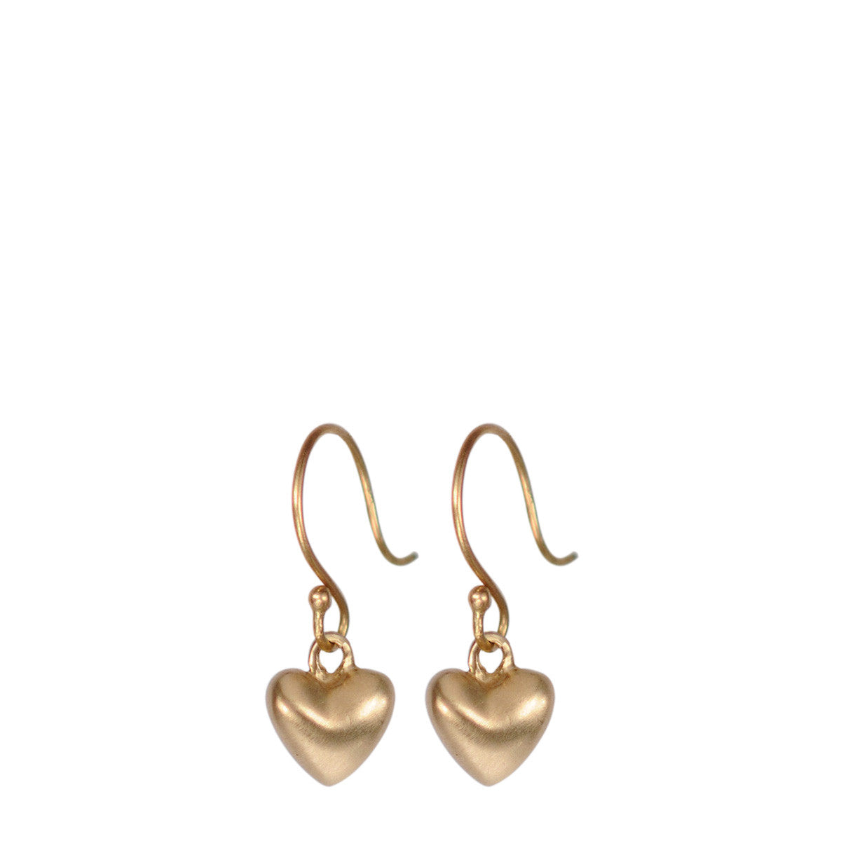 10K Gold Tiny Heart Dangle Earrings for Women - Elegant Minimalist Jewelry Gift for Her - Perfect for Valentine's Day, Anniversary & Everyday Wear