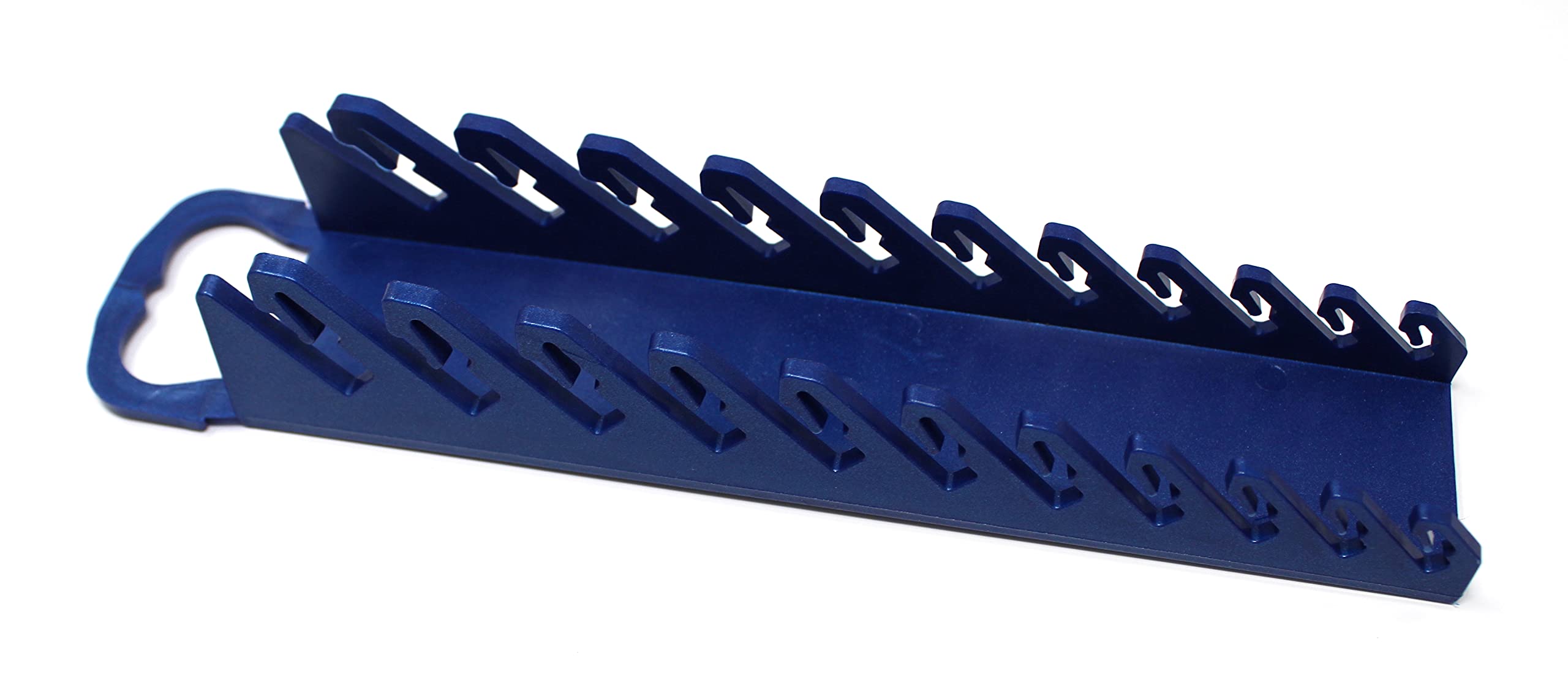 JSP Manufacturing 11-Tool Gripper Wrench Organizer Tool Tray Kit - 4 Piece Set (Red & Blue) for Stubby & Line Wrenches - Perfect for Mechanics, DIY & Garage Organization