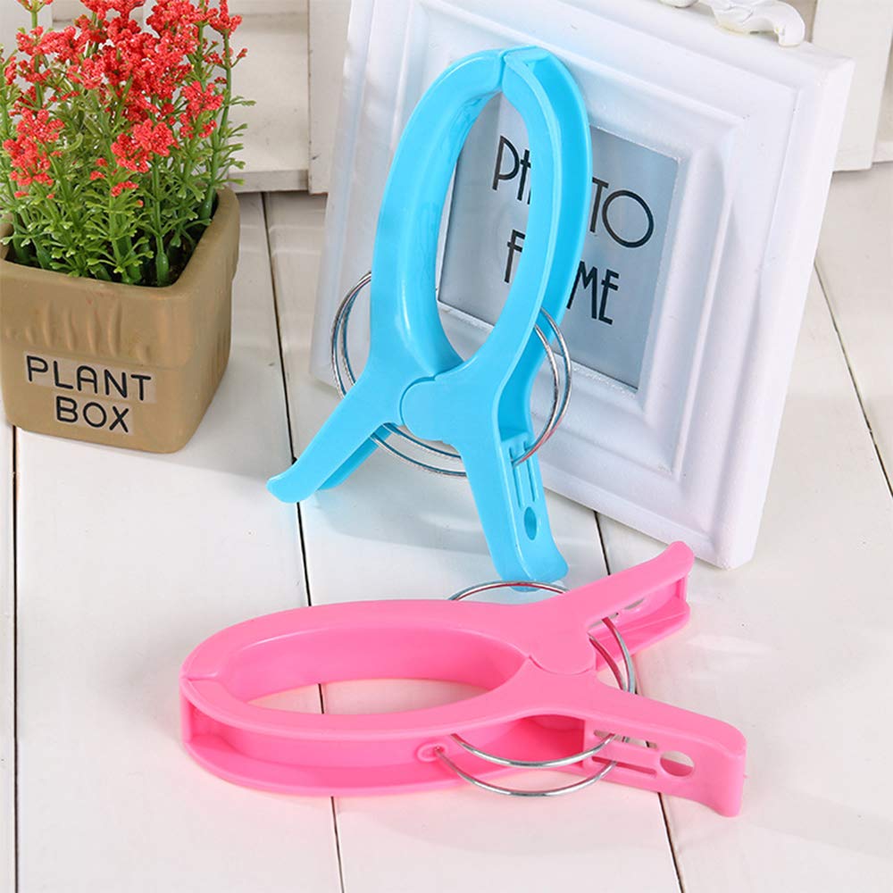 Large Beach Towel Clips for Pool Chairs - Heavy Duty Plastic Clamp for Securing Towels on Cruise, Lounge & Outdoor Furniture - Perfect for Beach, Poolside & Vacation Use