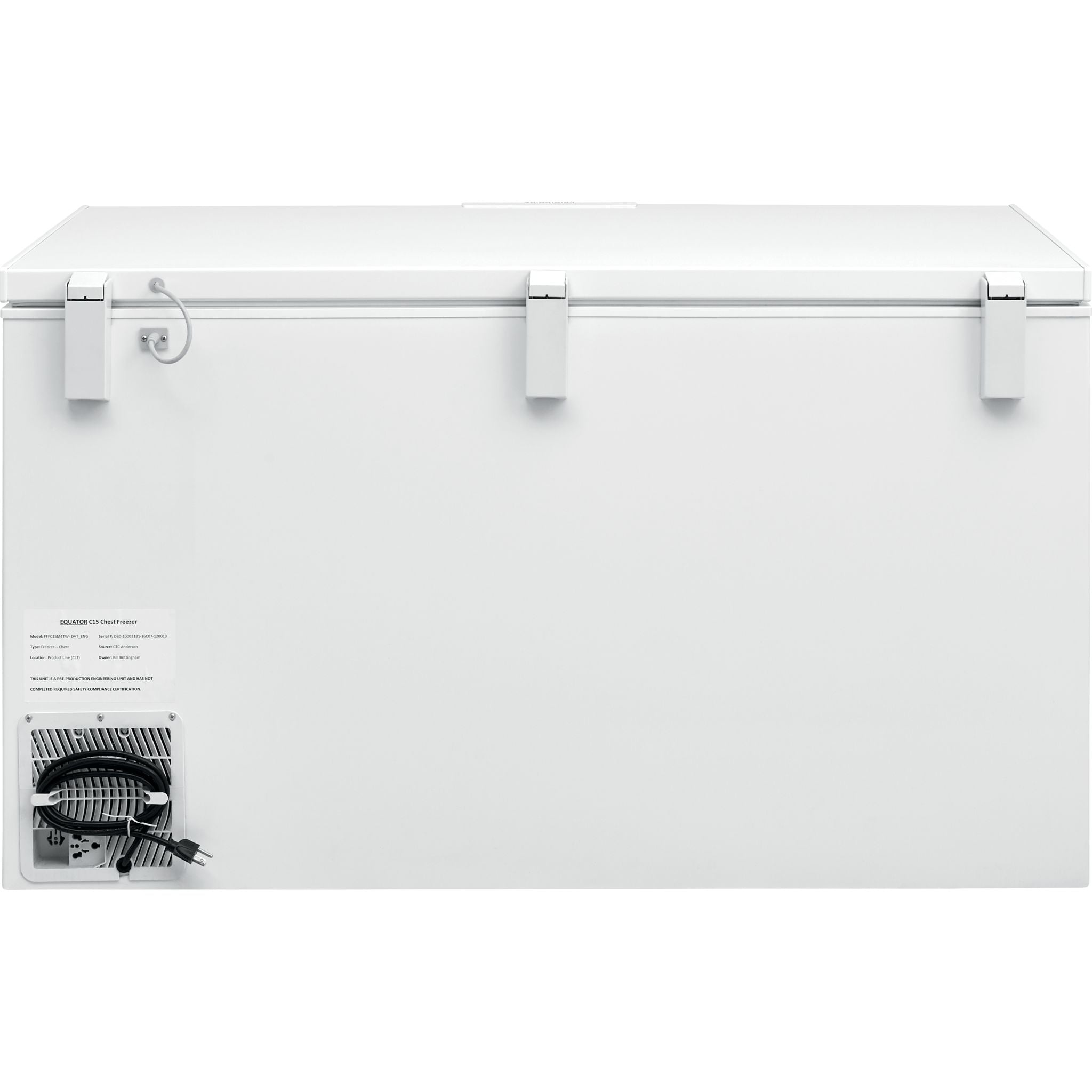 Frigidaire FFCL1542AW 7.0 Cu. Ft. White Chest Freezer - Compact Deep Freezer for Home, Garage, or Basement Storage - Ideal for Frozen Food, Meat, and Bulk Groceries