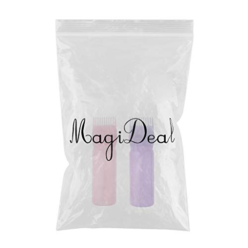 2 Pack Siah Empty Hair Dye Applicator Bottles with Brush - 120mL Salon Grade Dispenser for Professional Hair Coloring | Perfect for At-Home Hair Treatments & Salon Use