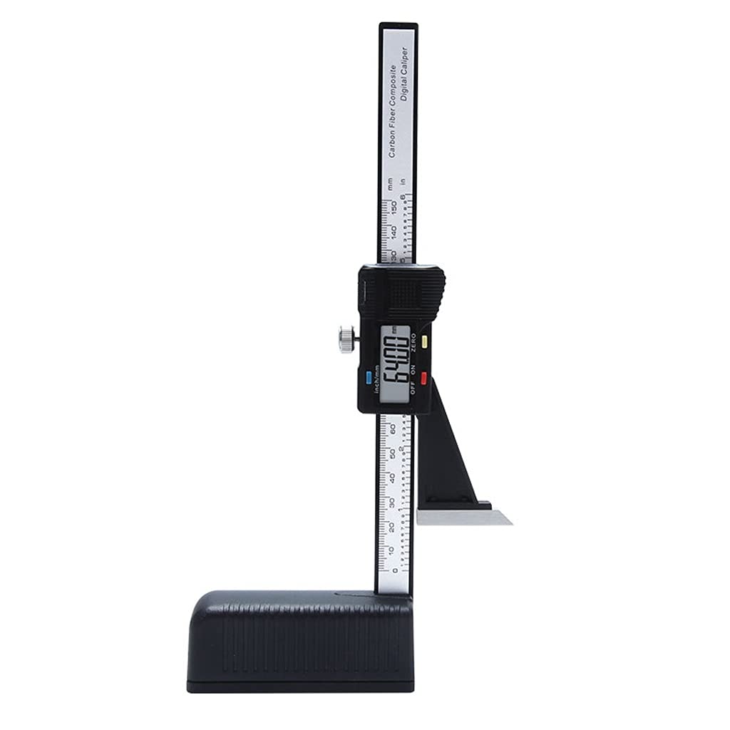 0-150mm Digital Height Gauge with Magnetic Base - Plastic Vernier Caliper for Precise Height & Depth Measurement | Workshop, Metalworking, Woodworking Tool