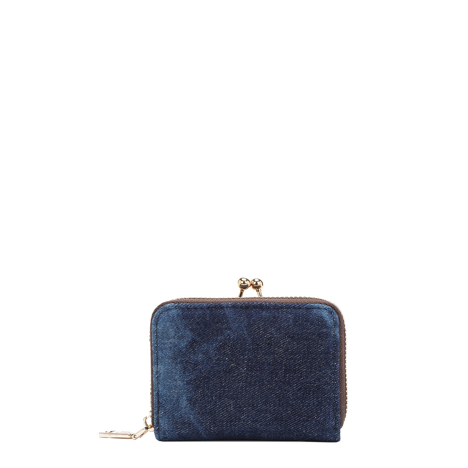 DENIM JULIA MINI WALLET - Stylish Women's Small Wallet with Card Slots & Zipper Pocket - Perfect for Everyday Use, Travel & Night Out