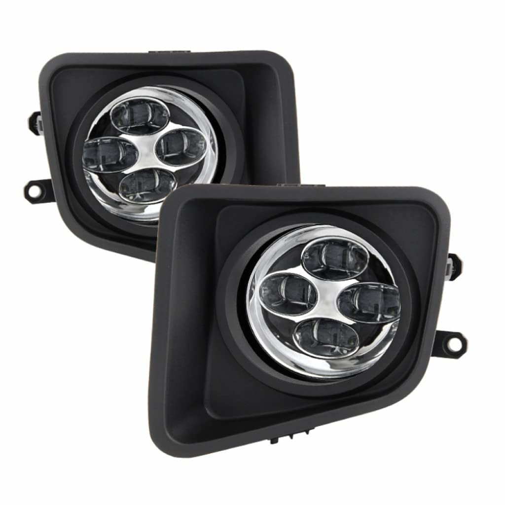 2014-2016 Toyota Tundra Spyder Fog Lights with DRL LED & Switch - FL-DRL-TTU14-C (9031540) | Upgrade Your Truck's Style & Visibility for Night Driving & Off-Road Adventures