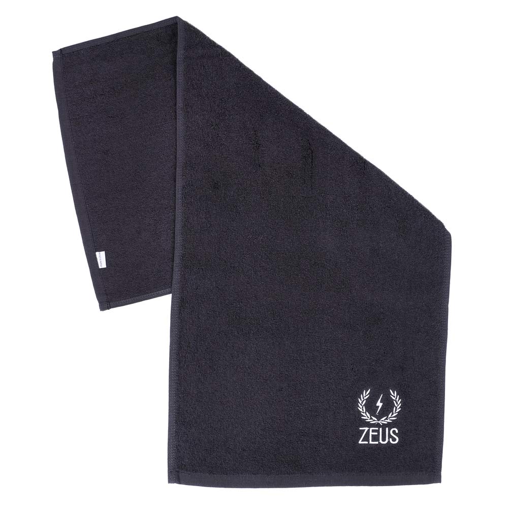 ZEUS Barbershop Steam Towels - 12 Pack 100% Cotton Pre-Shave Towels for Spa & Barbershop | Ultra Soft & Super Absorbent Black Facial Towels | Perfect for Hot Towel Shave, Beard Care & Facial Treatments