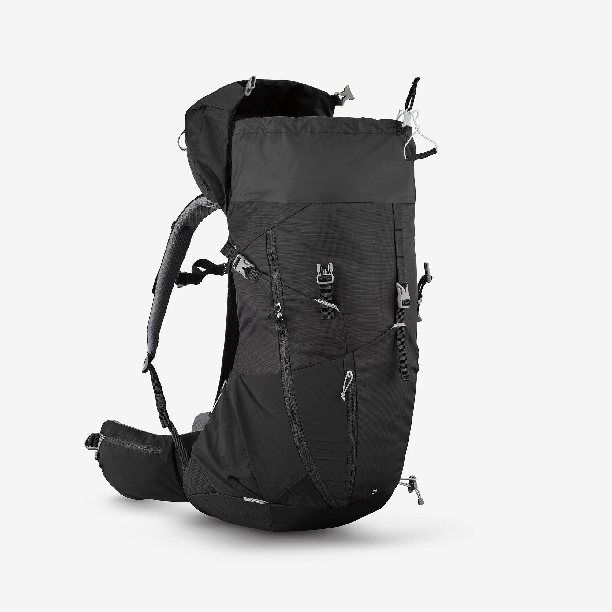 Quechua MH500 38L Lightweight Hiking Backpack for Men & Women - Water-Resistant Trekking Bag for Outdoor Adventures, Camping & Travel