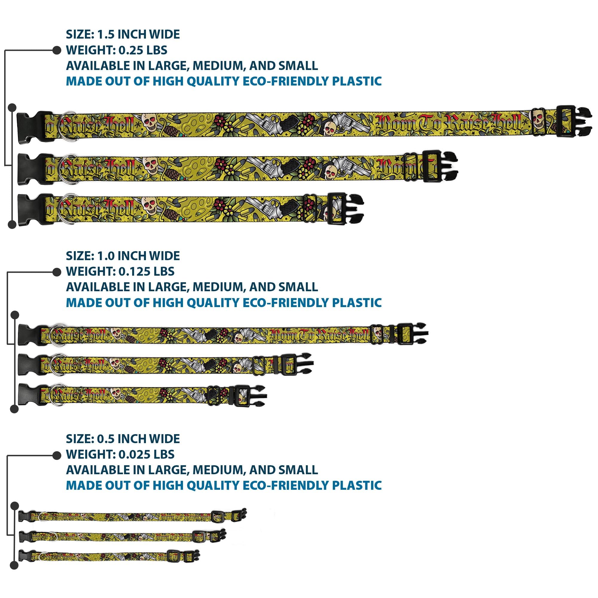 Buckle-Down Plastic Clip Dog Collar - 1