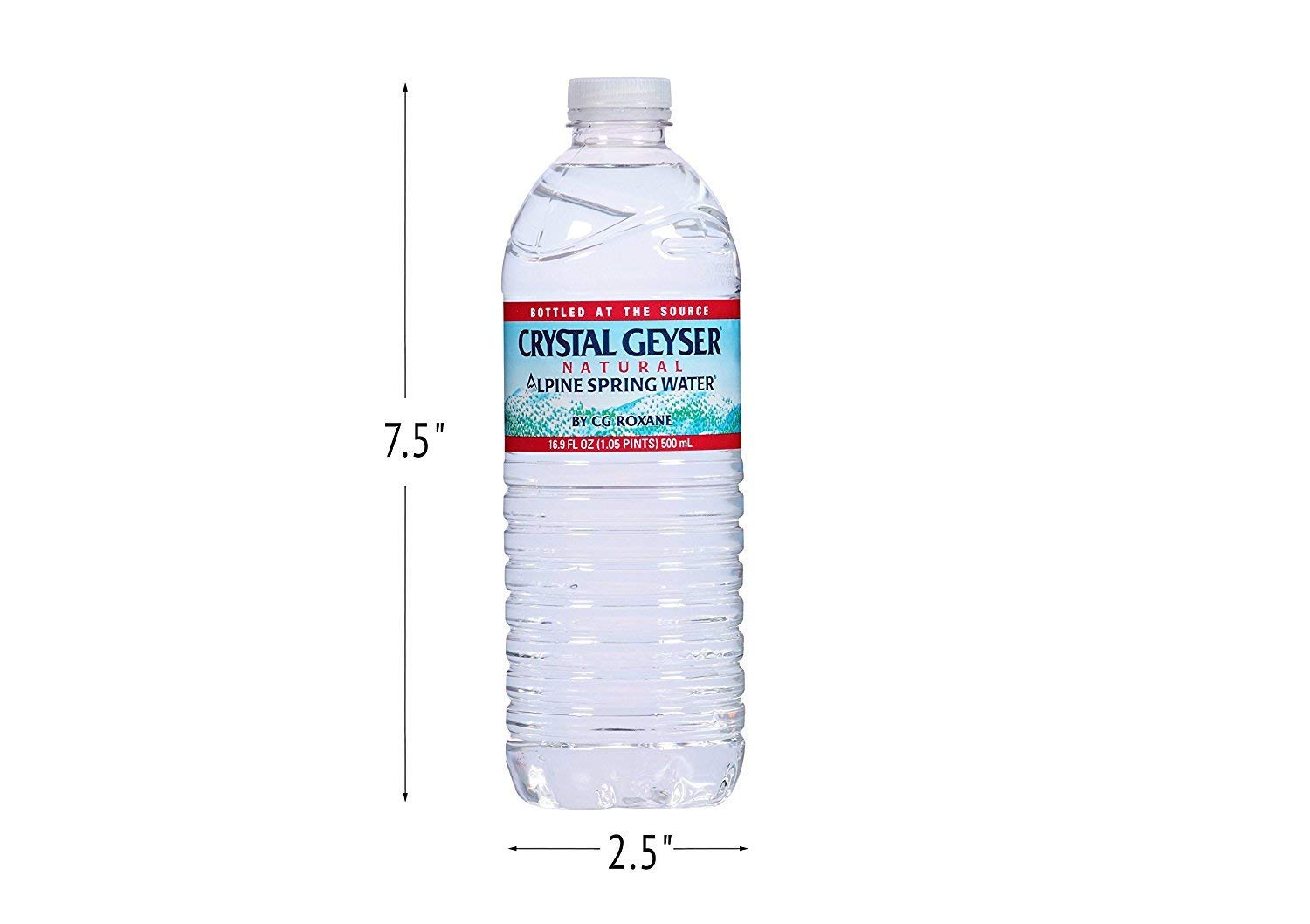 **Crystal Geyser Alpine Spring Water - 16.9 oz Bottles (24-Pack, 42 Cases / Half Pallet, 1008 Bottles Total) - Pure Natural Spring Water for Home, Office & Outdoor Activities**