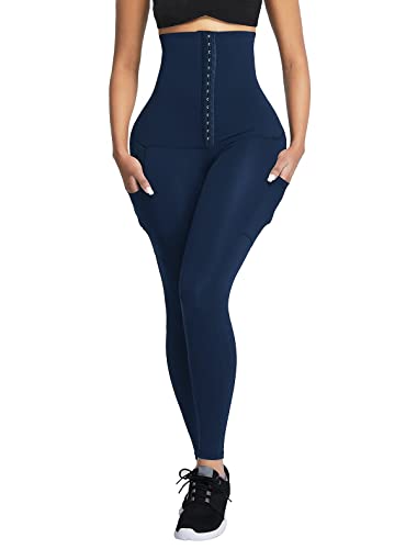 #2 Pockets Corset Leggings - Blue