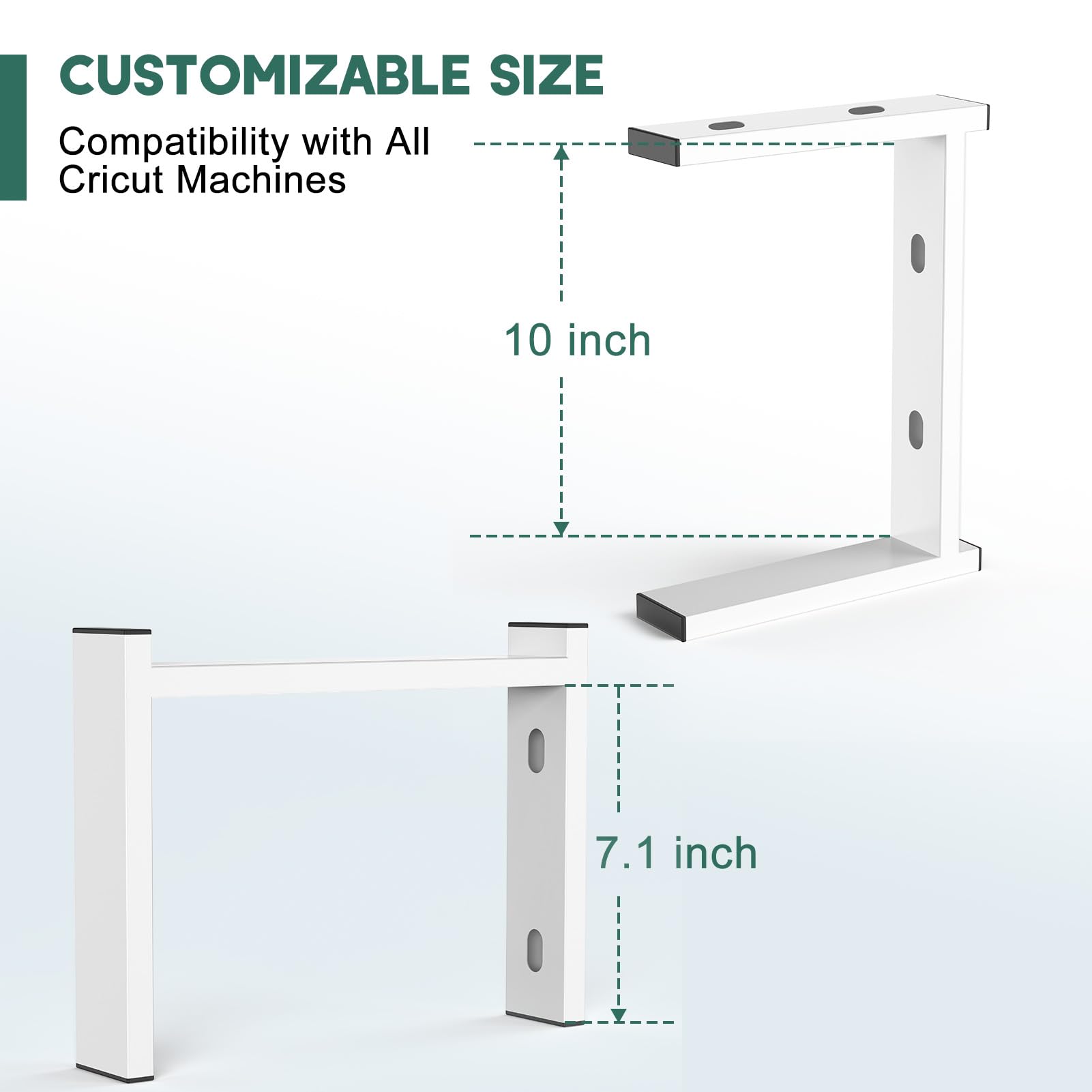 2-in-1 Stand Legs for Cricut Maker 3/Maker/Explore 3/Explore Air 2 - Dual Machine Stand with Storage Organizer | Craft Room Accessories for Vinyl Cutting & DIY Projects