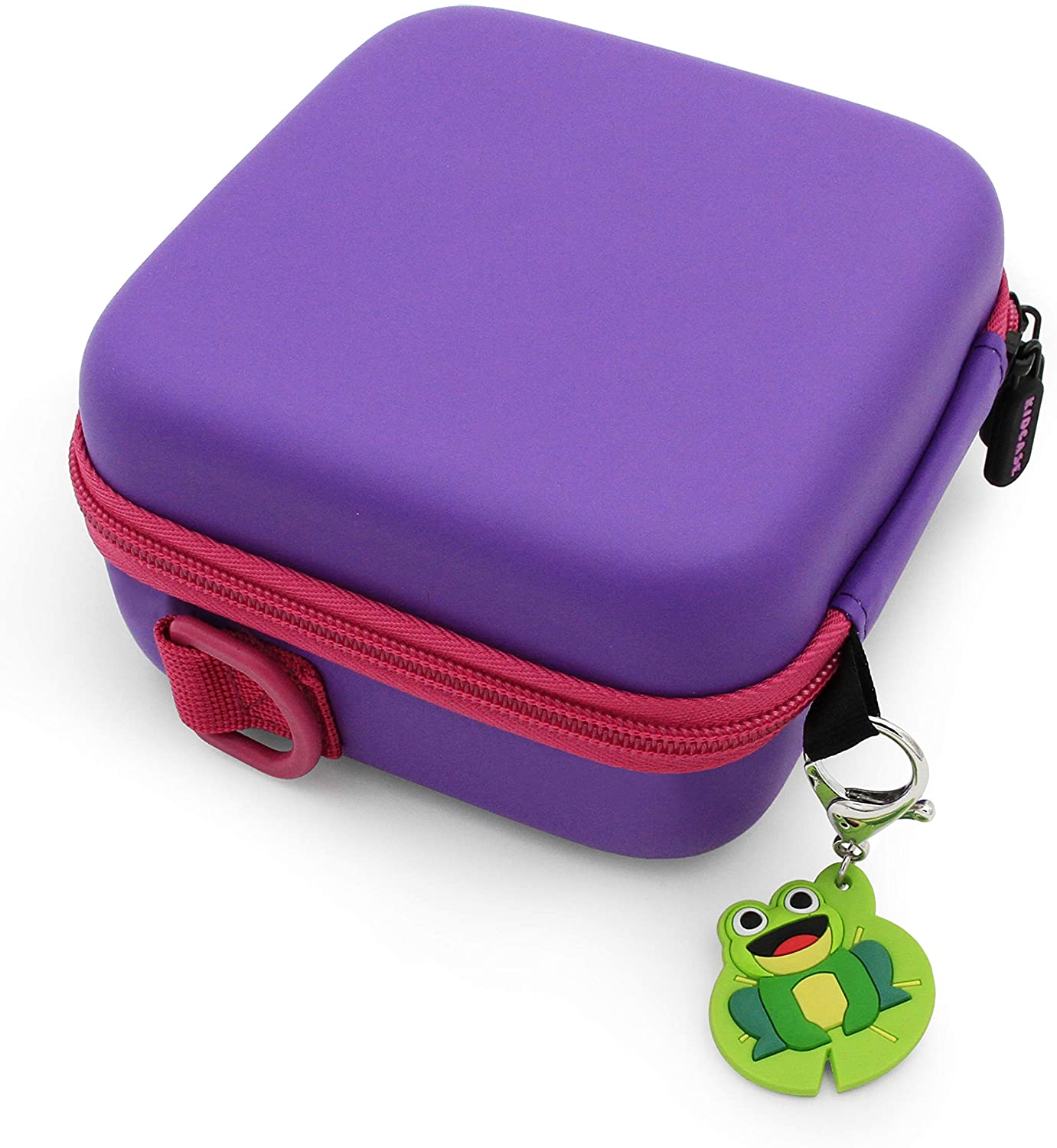 CASEMATIX Waterproof Travel Camera Case for Little Tikes Tobi 2 Director's Camera - Protective Storage for Camera, Tripod & Charging Cable - Durable Purple Camera Bag for Kids Travel, Outdoor Adventures & School Projects