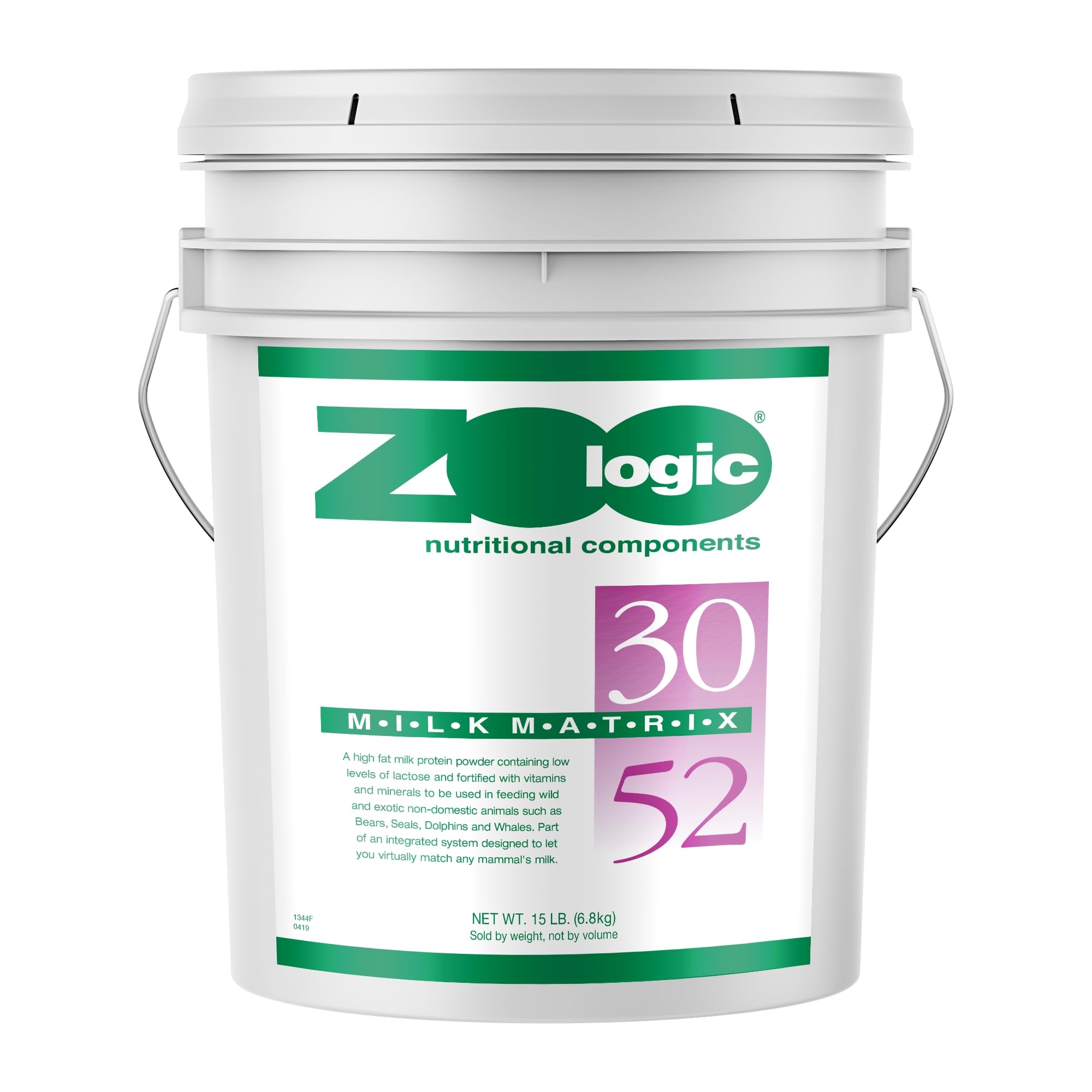 PetAg Zoologic Milk Matrix 30/52 - 15 lb High Protein Milk Powder for Wild & Exotic Animals - Ideal for Zoos, Wildlife Rehab & Exotic Pet Nutrition
