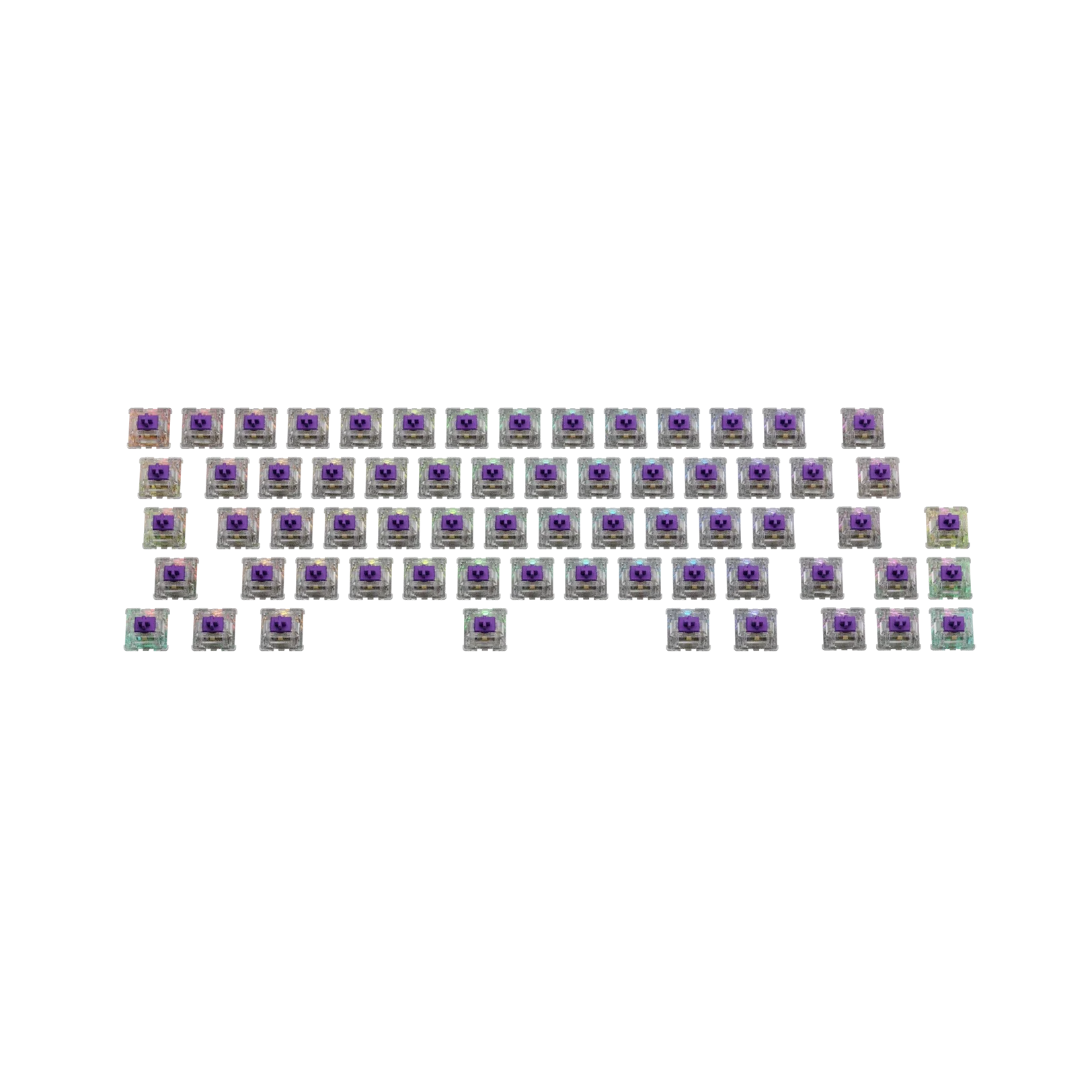 Glorious Mako Standard MX 65 ANSI Mechanical Keyboard Switches - Smooth Linear Switches for Gaming & Typing | Perfect for PC Builds, Custom Keyboards & Esports
