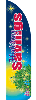 Feather Flag Banner for Sidewalk - Holiday Sales & Promotions (Flag Only) - Perfect for Retail Stores, Car Dealerships & Outdoor Events