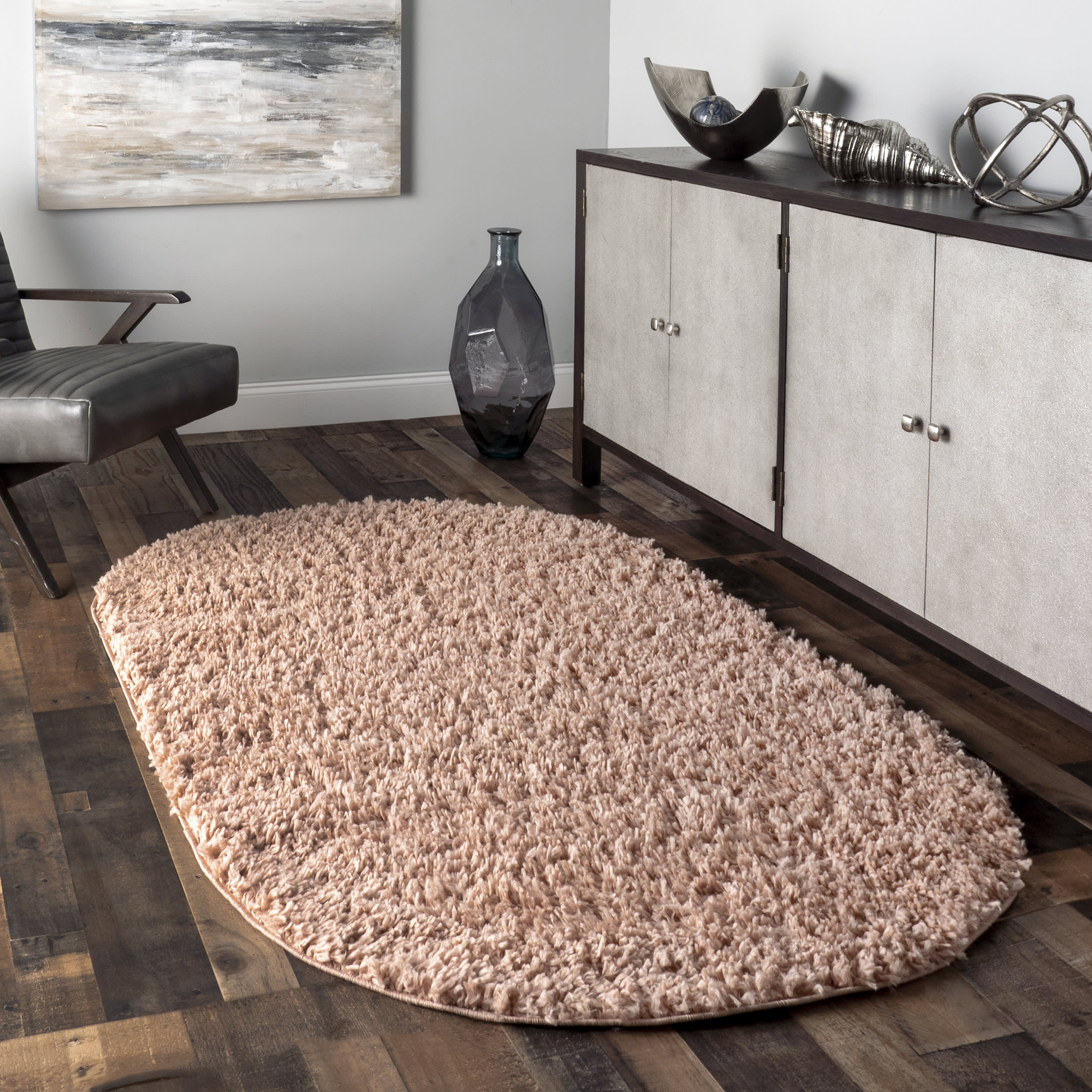 Dream Solid Shag Rug - Soft Plush Pink Area Carpet for Living Room & Bedroom | Cozy Home Decor for Modern Spaces