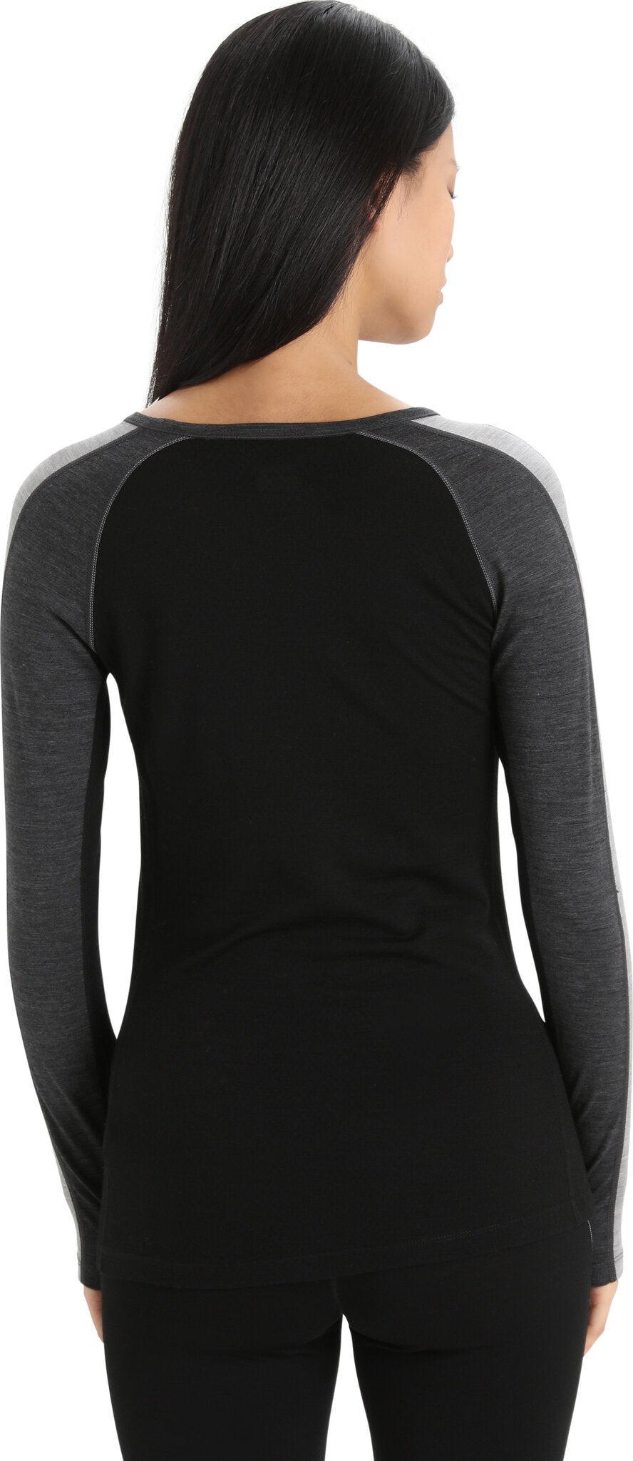 200 ZoneKnit Merino Wool Long Sleeve Thermal Crew Neck Top for Women - Warm Winter Base Layer for Hiking, Skiing & Outdoor Activities