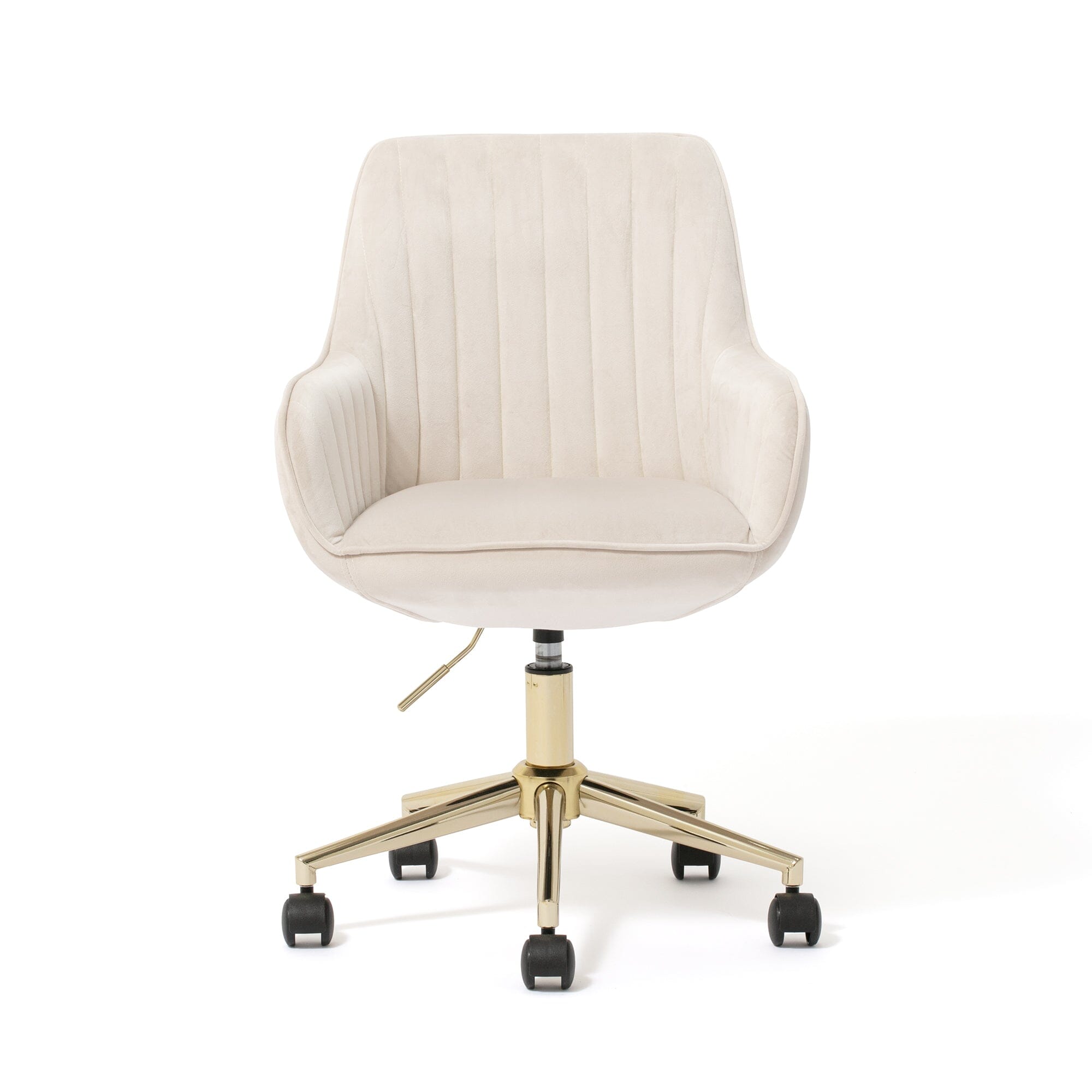 Eldorado Ergonomic Office Desk Chair - Light Beige Fabric - Comfortable Computer Chair for Home & Office Workspace - Perfect for Long Hours Sitting & Remote Work