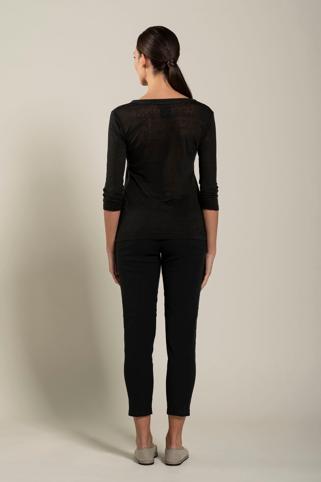 V Neck Three Quarter Sleeve Women's Blouse - Flowy Casual Tops for Summer, Work & Everyday Wear | Breathable Comfort Fit for Office, Date Night & Weekend Outings