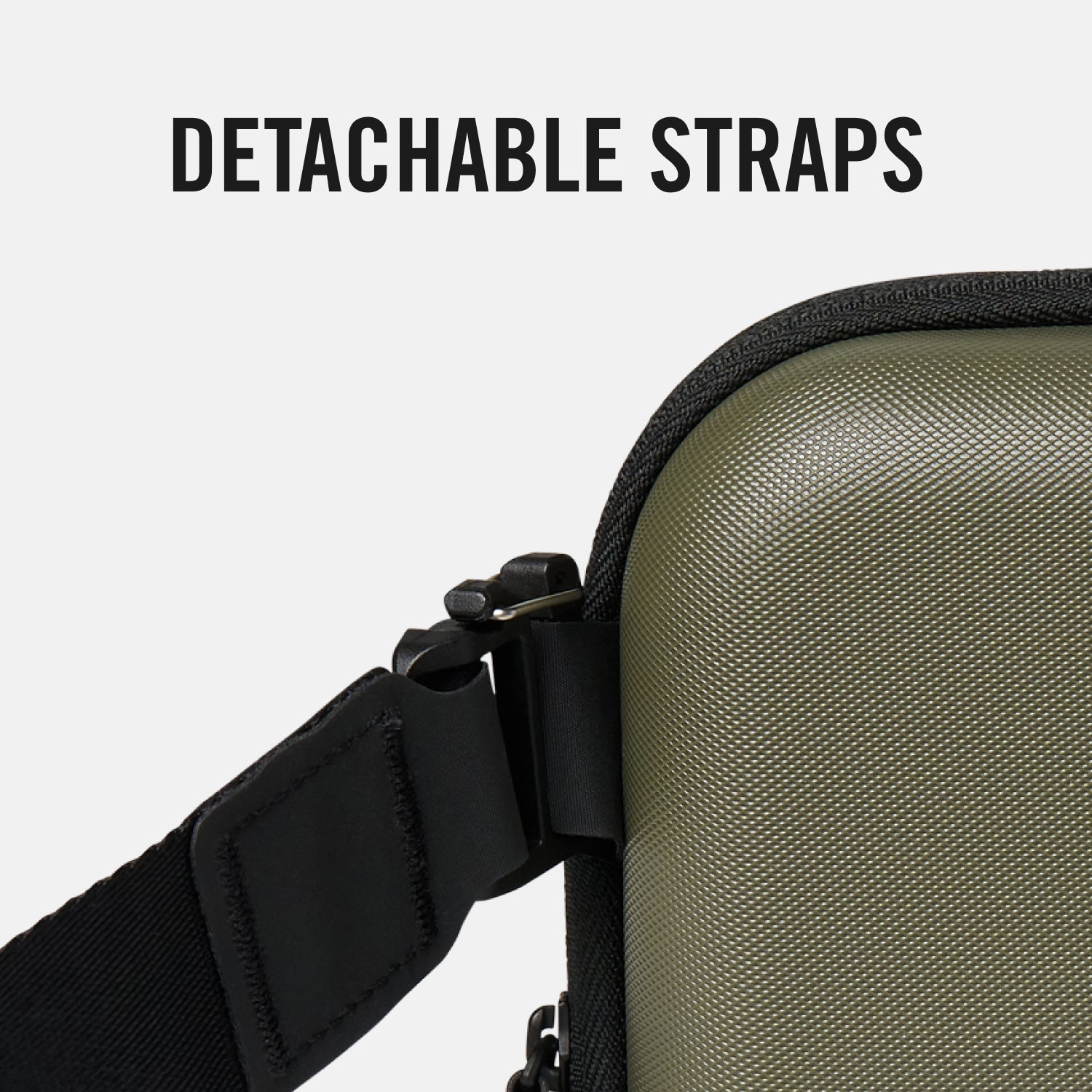 Durable Hardshell Sling Backpack - Matte Olive Green for Travel, Hiking & Everyday Use | Waterproof & Lightweight Design