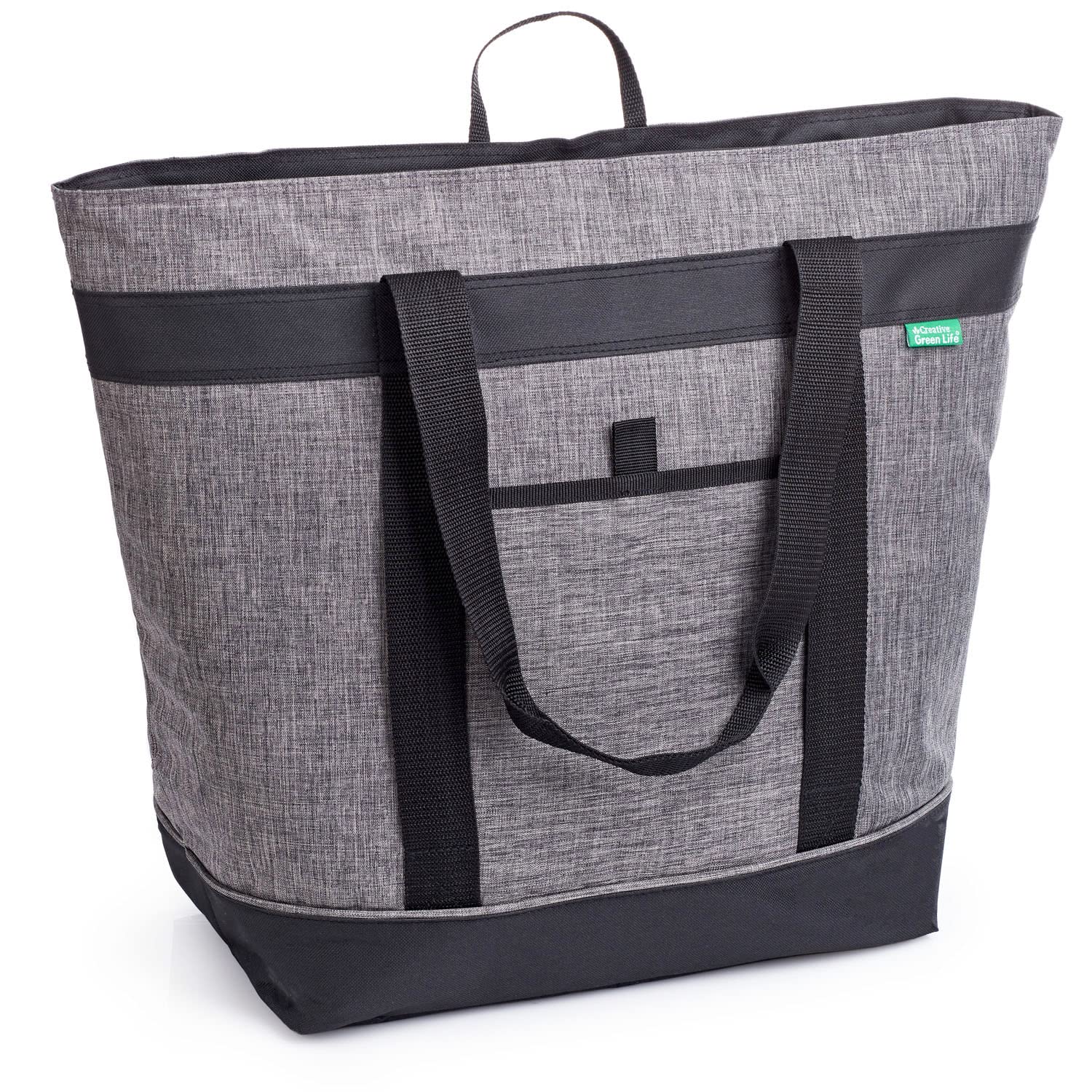 Jumbo Insulated Cooler Bag with HD Thermal Insulation - Premium Collapsible Soft Cooler for Groceries, Food Delivery, Travel & Beach | Heavy-Duty Charcoal Cooler for Picnics, Camping & Outdoor Adventures
