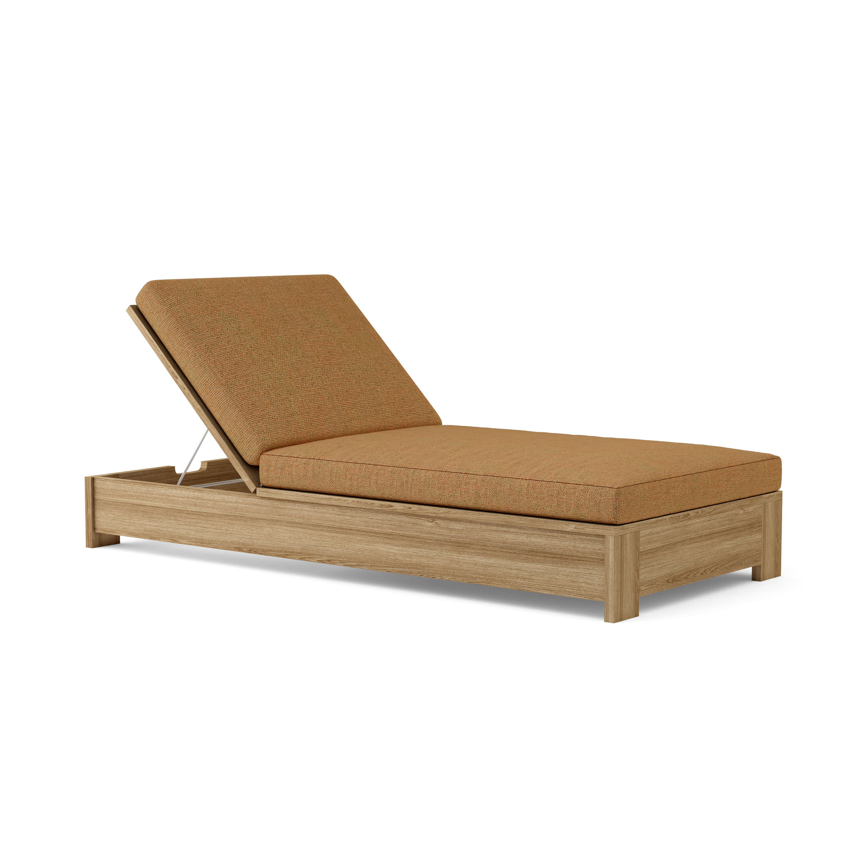 Premium Teak Wood Sun Lounger - Outdoor Patio Poolside Chaise Lounge for Backyard, Beach & Garden Relaxation | Weather-Resistant & Comfortable
