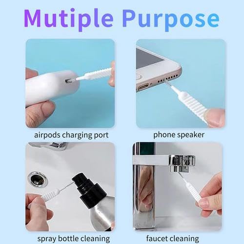 13-Piece Phone Speaker & Charger Port Cleaning Kit - Reusable Cleaning Brushes & Tools for iPhone, Samsung, Android - Perfect for Home, Office & Travel Use