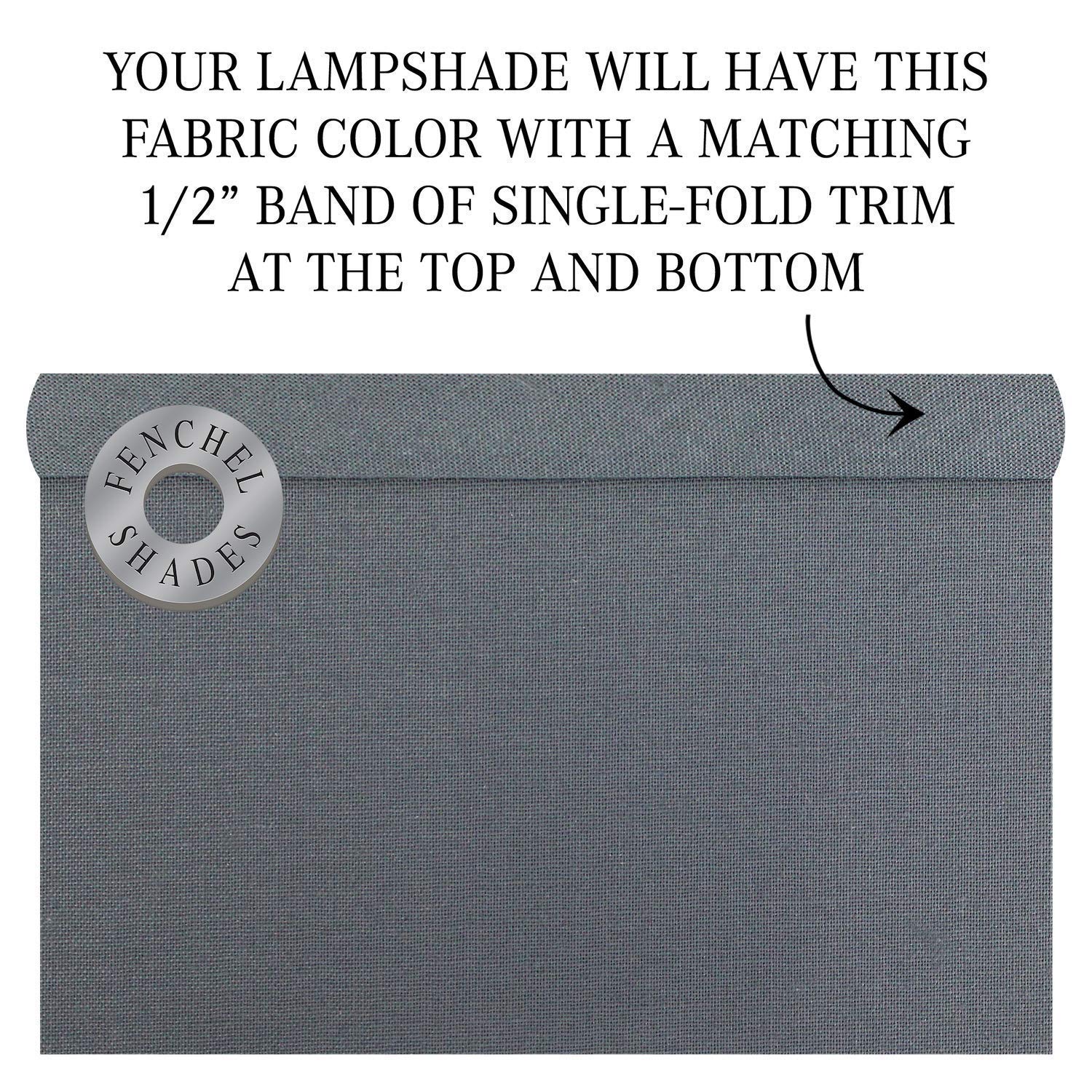 Premium Set of 2 Linen Graphite Lamp Shades - 10