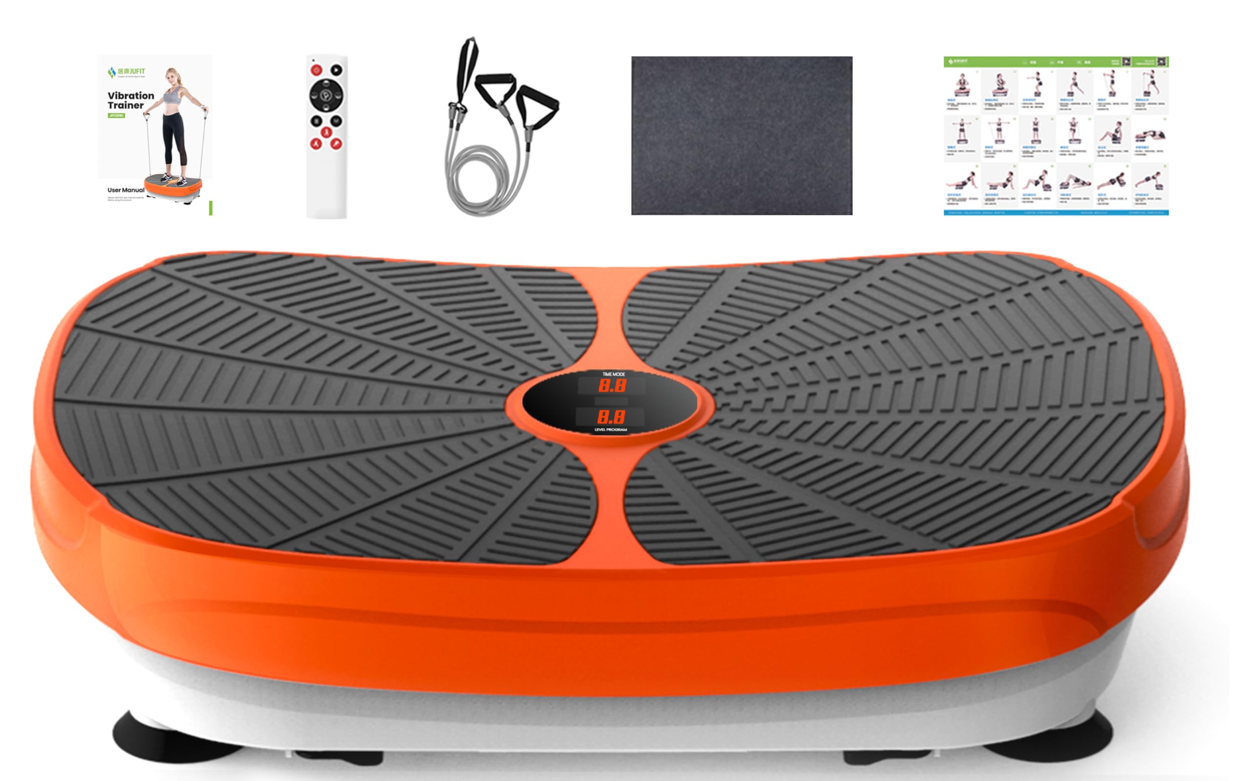 Best Vibration Plate Exercise Machine for Full Body Workout - Max 330lbs Capacity | Home Fitness Equipment for Weight Loss, Toning & Massage | Ideal for Home Gym, Physical Therapy & Recovery