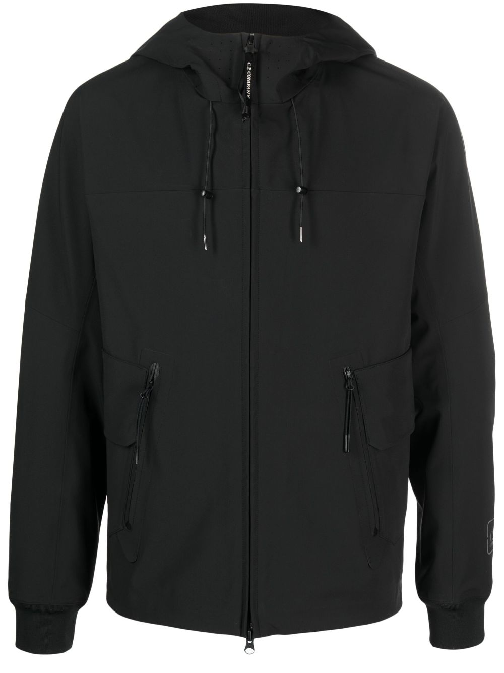 CP COMPANY METROPOLIS Jacket for Men - Waterproof Windbreaker with Hood, Lightweight Outdoor Jacket for Hiking, Travel & Urban Style (Black)