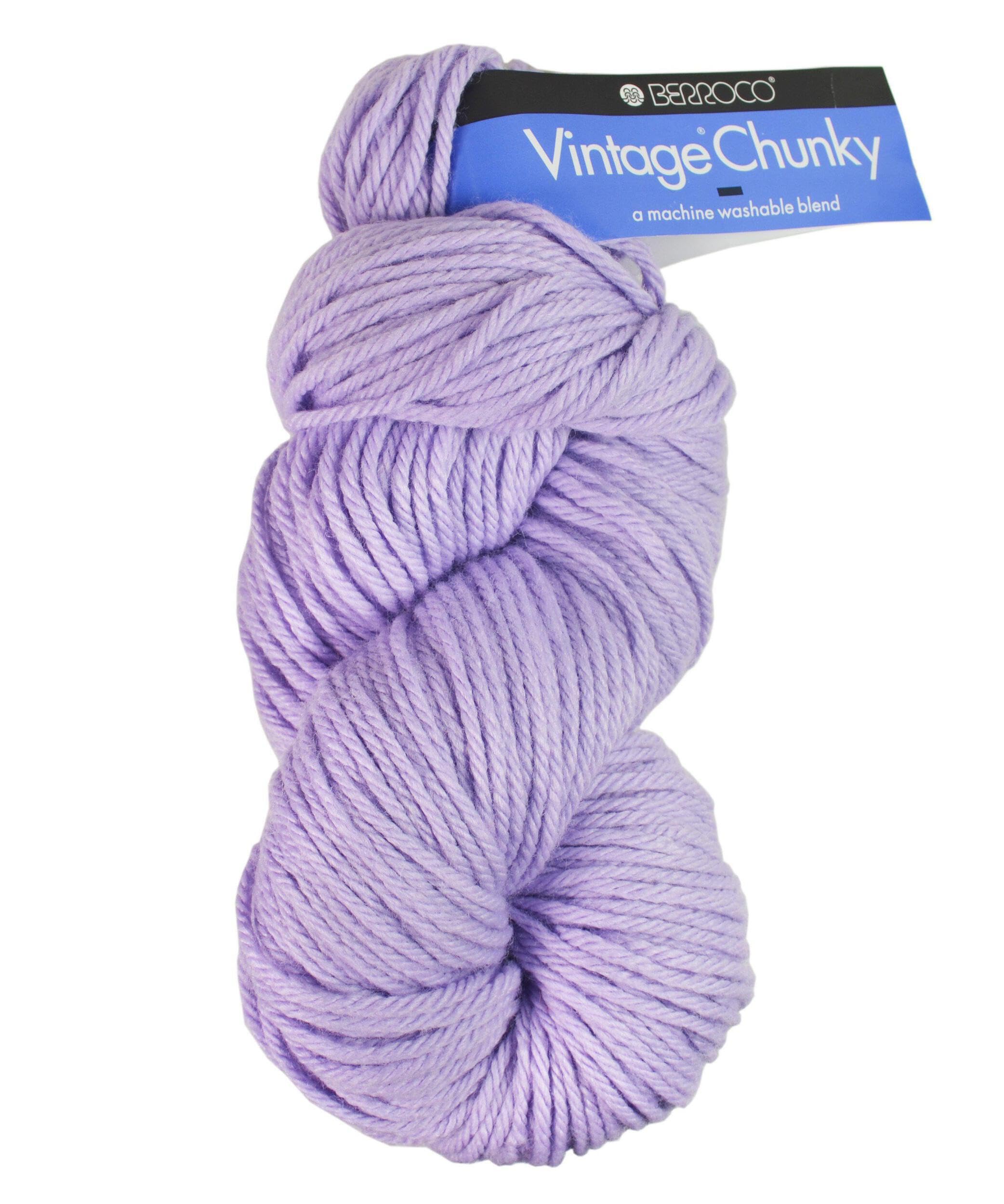 Berroco Vintage Chunky Yarn 6145 Cast Iron - Super Soft Wool Blend Knitting Yarn for Scarves, Hats & Winter Crafts | Premium Chunky Weight Yarn for Hand Knitting & Crocheting