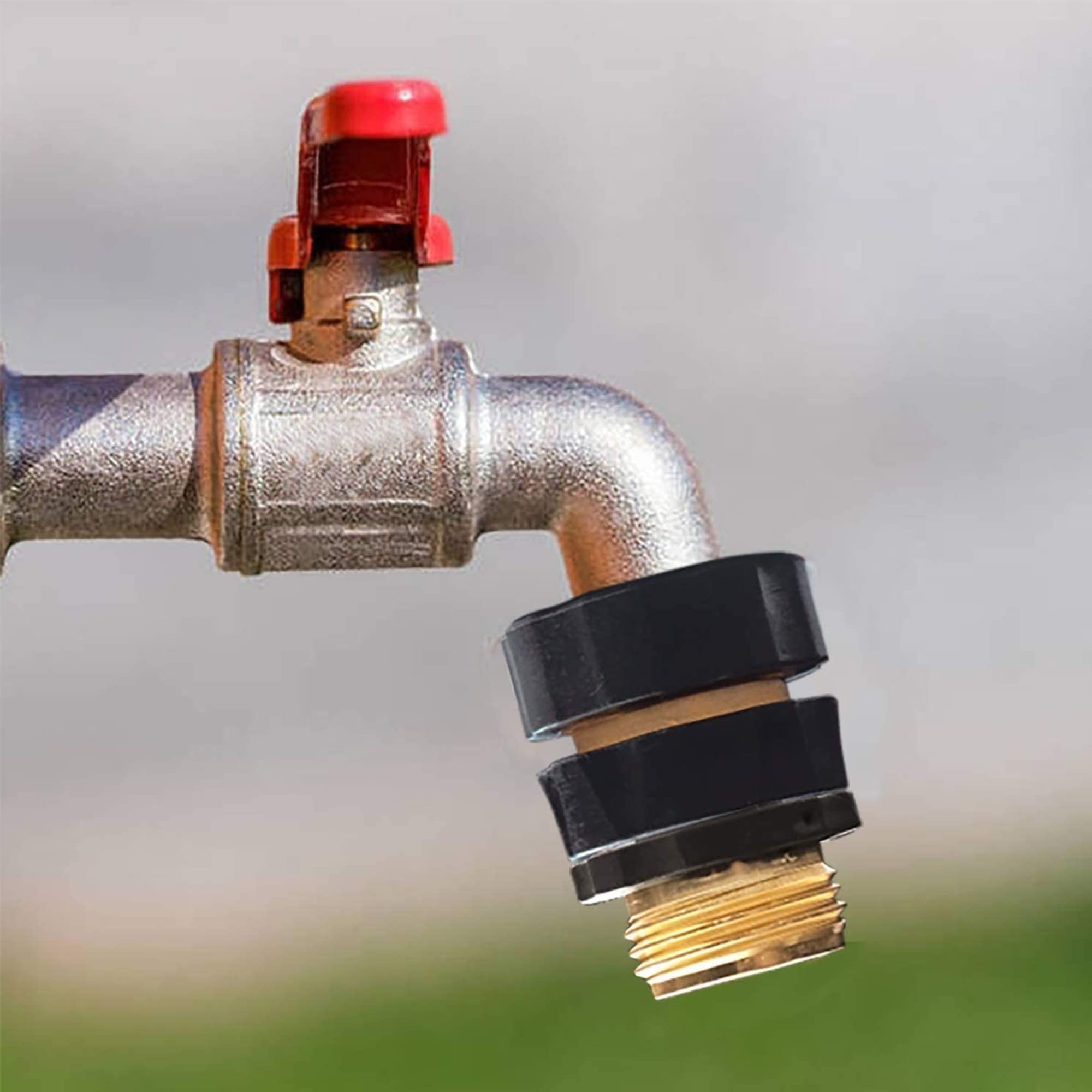 3/4 Inch Garden Hose Quick Connect Fittings - Male & Female Water Quick Release Connectors (6 Pack) - Ideal for Gardening, Lawn Watering, and Outdoor Cleaning