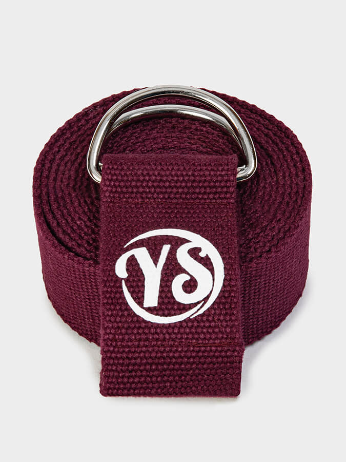 GOTS Certified Organic Cotton Yoga Belt with D-Ring - 2.5m (8.2ft) Stretchable Strap for Yoga, Pilates & Fitness - Perfect for Studio Practice, Home Workouts & Travel