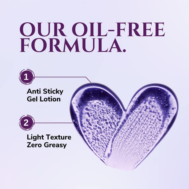 Skin Routine's Lavender Gel Body Lotion with Pure Lavender Essential Oil | Hydrating Moisturizer for Dry Skin | Summer Skincare for Women & Men | 200ml | Perfect for Daily Use & After Sun Care