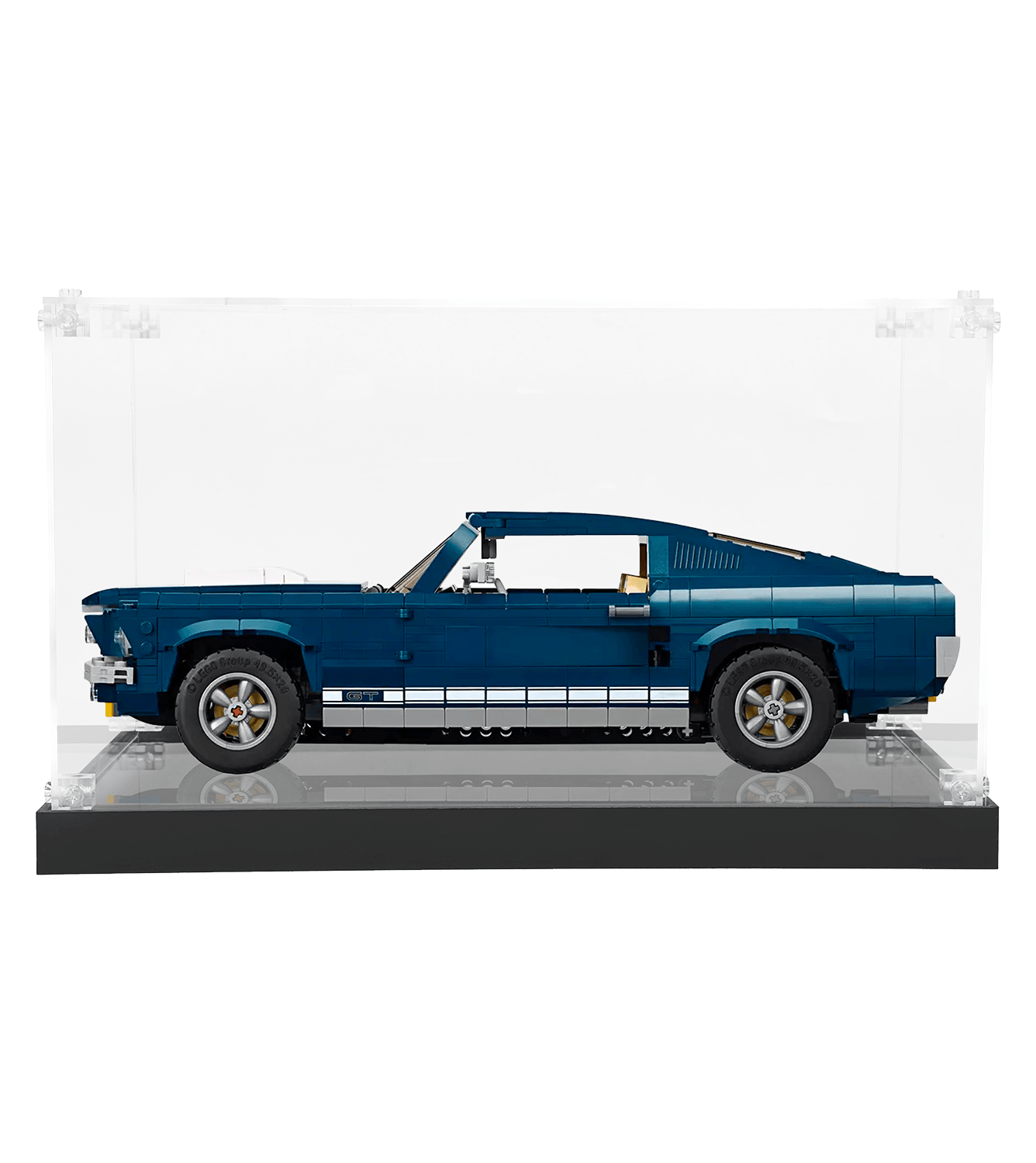LEGO Creator Ford Mustang 10265 Display Case - Premium Acrylic Showcase for Car Model Collection - Perfect for Home & Office Decoration