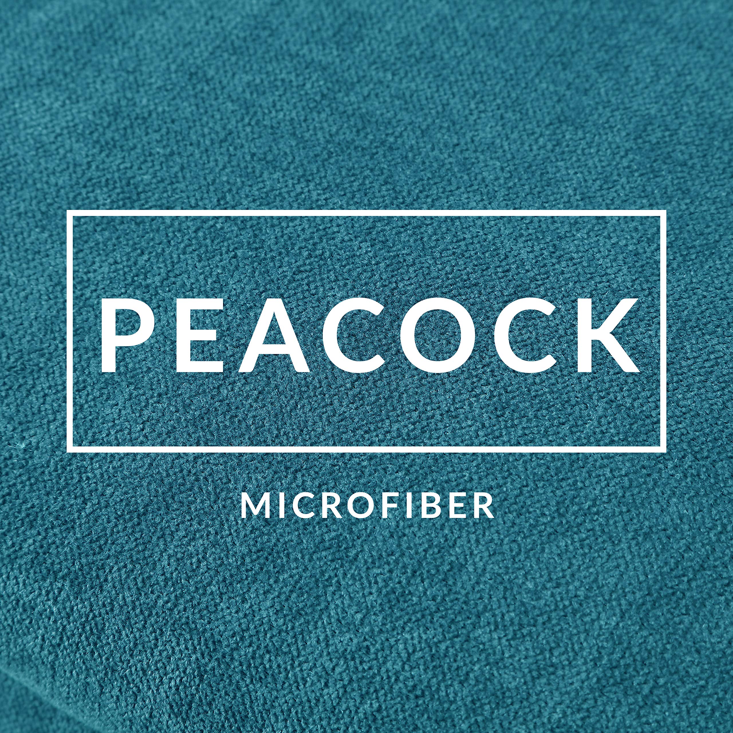 Modern Peacock Blue Accent Table & 18