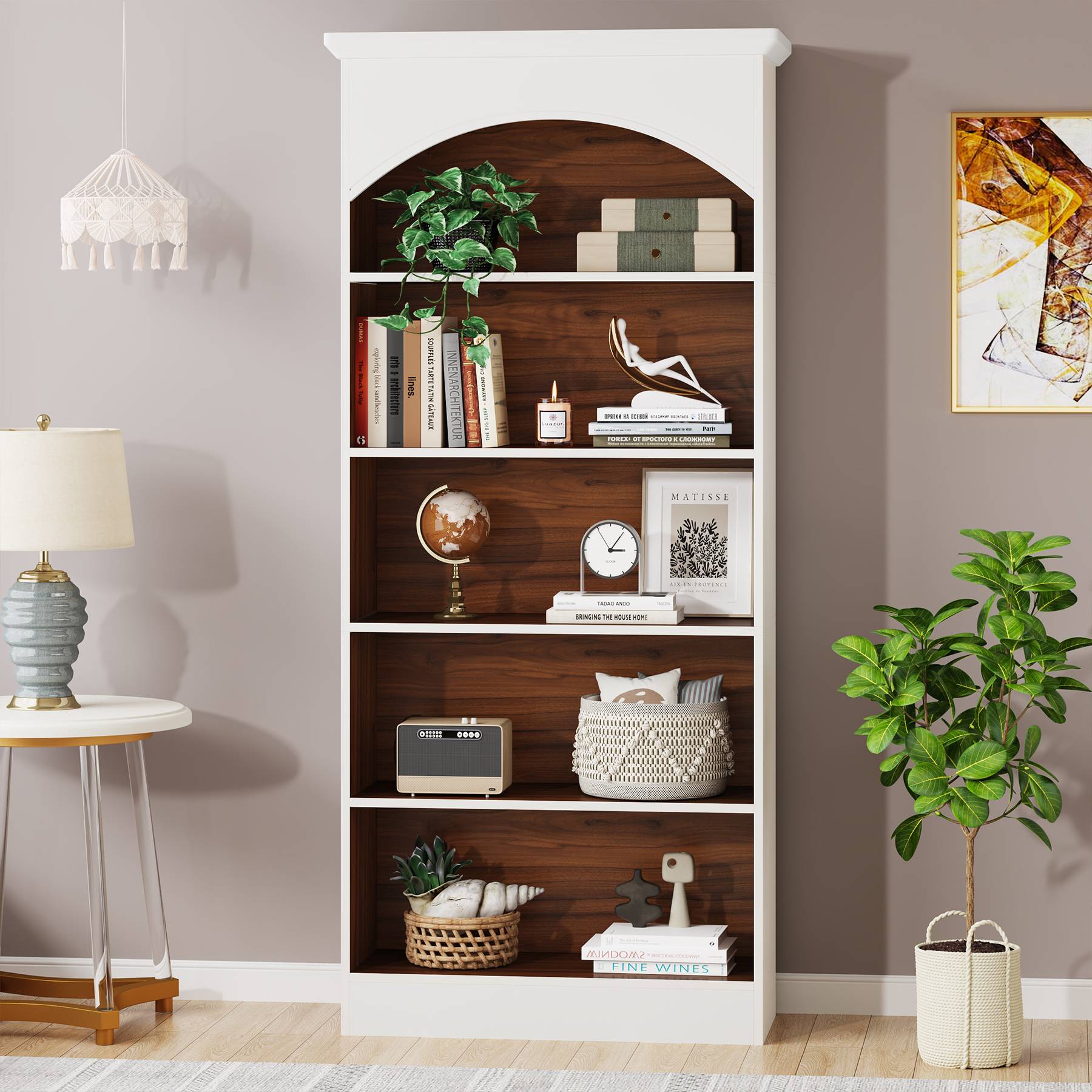5 Shelf Bookcase, 70.9