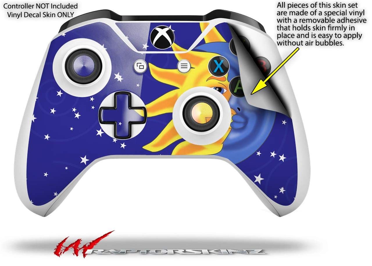 XBOX One S/X Controller Vinyl Skin Wrap - Moon Sun Design for Gaming