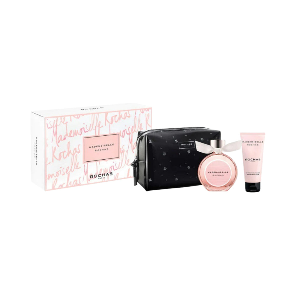 Masemoiselle Rochas Eau de Parfum for Women - 3-Piece Set (3x90ml) - Floral Fruity Fragrance Gift Set for Daily Wear & Special Occasions