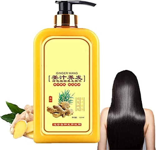 500ml Ginaday Instant Ginger Hair Regrowth Shampoo - Natural Ginger Extract for Hair Growth & Anti-Hair Loss - Thickening Shampoo for Thinning Hair - Perfect for Daily Hair Care Routine & Scalp Health