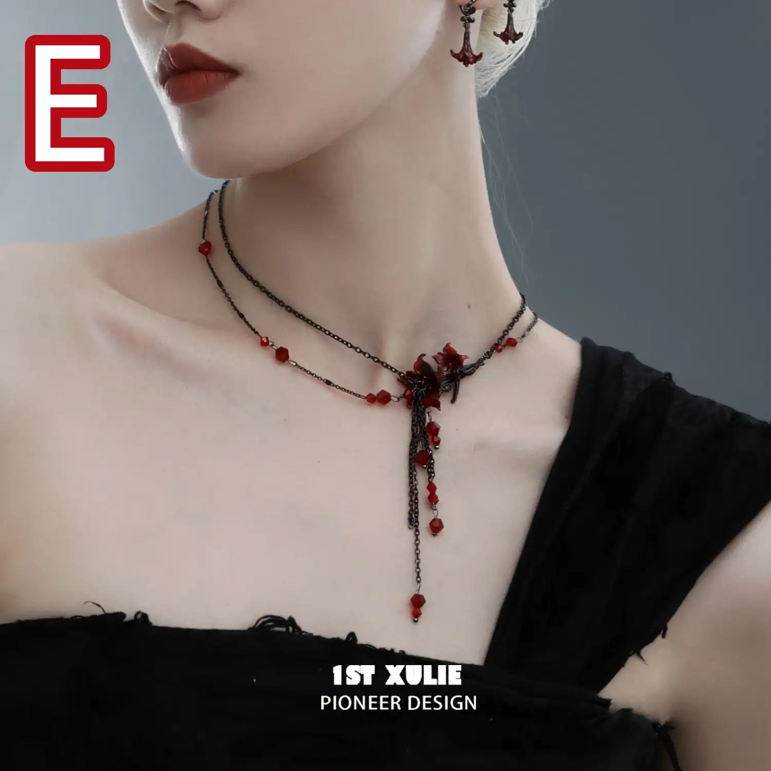 Bloody Datura Collection Set - Gothic Jewelry & Accessories for Dark Fashion Lovers | Perfect for Halloween, Cosplay & Alternative Style Outfits