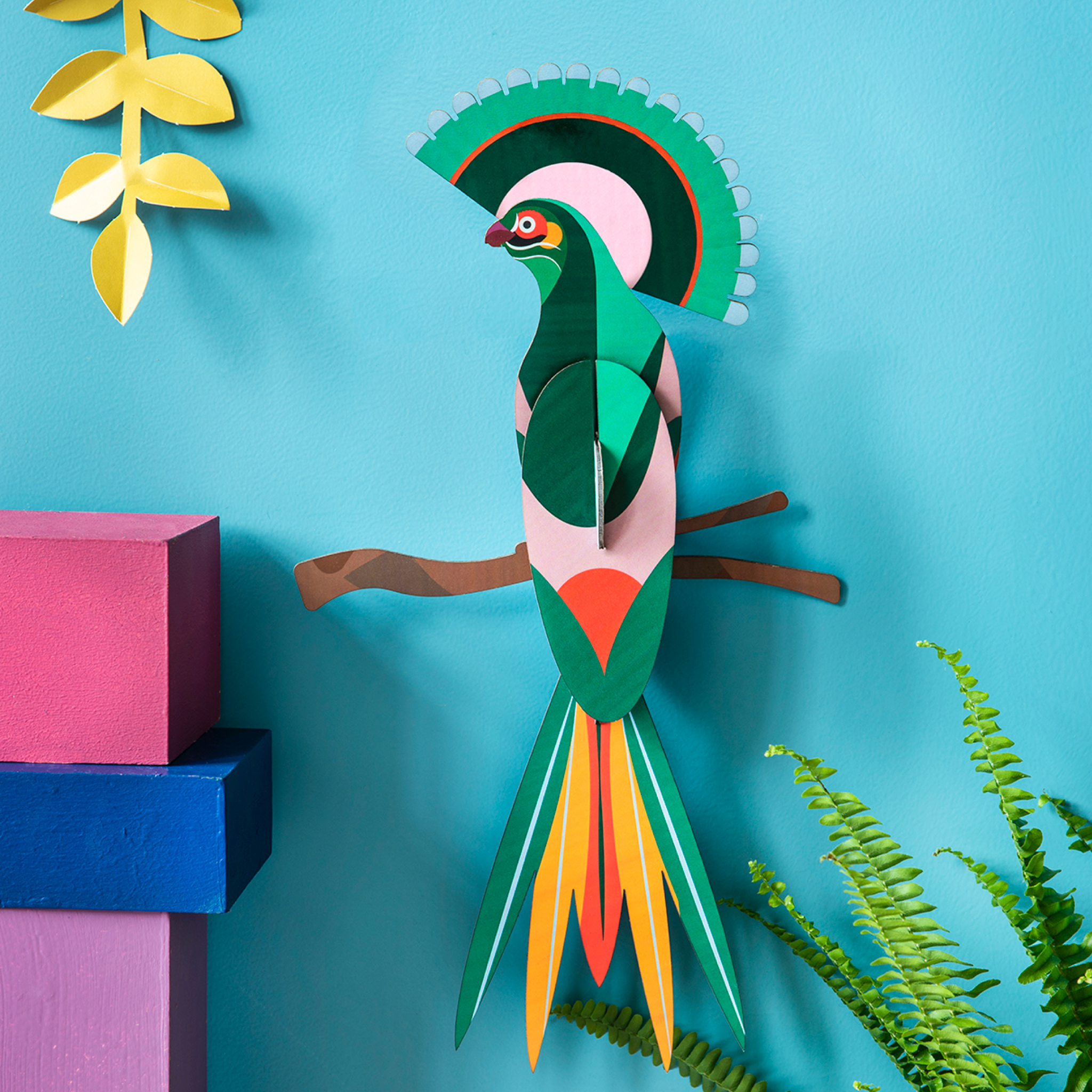 Gili Paradise Bird - Exotic Handmade Wooden Bird Figurine for Home Decor & Gift Ideas | Perfect for Living Room, Bedroom, and Office Decoration