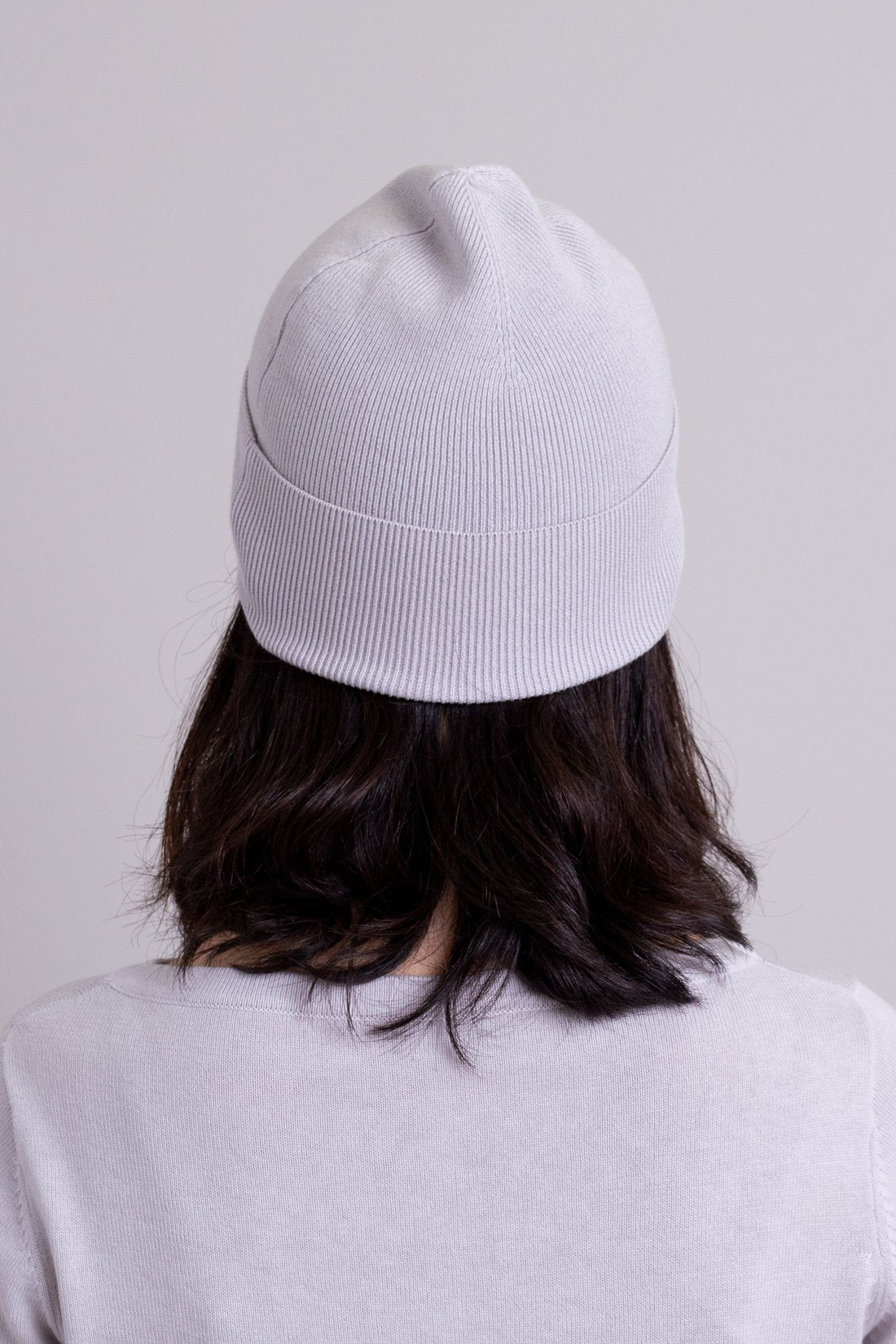 Soft & Warm Knit Beanie for Men & Women - Ice Grey Bamboo Cotton Blend Winter Hat for Cold Weather - Perfect for Skiing, Hiking & Outdoor Activities
